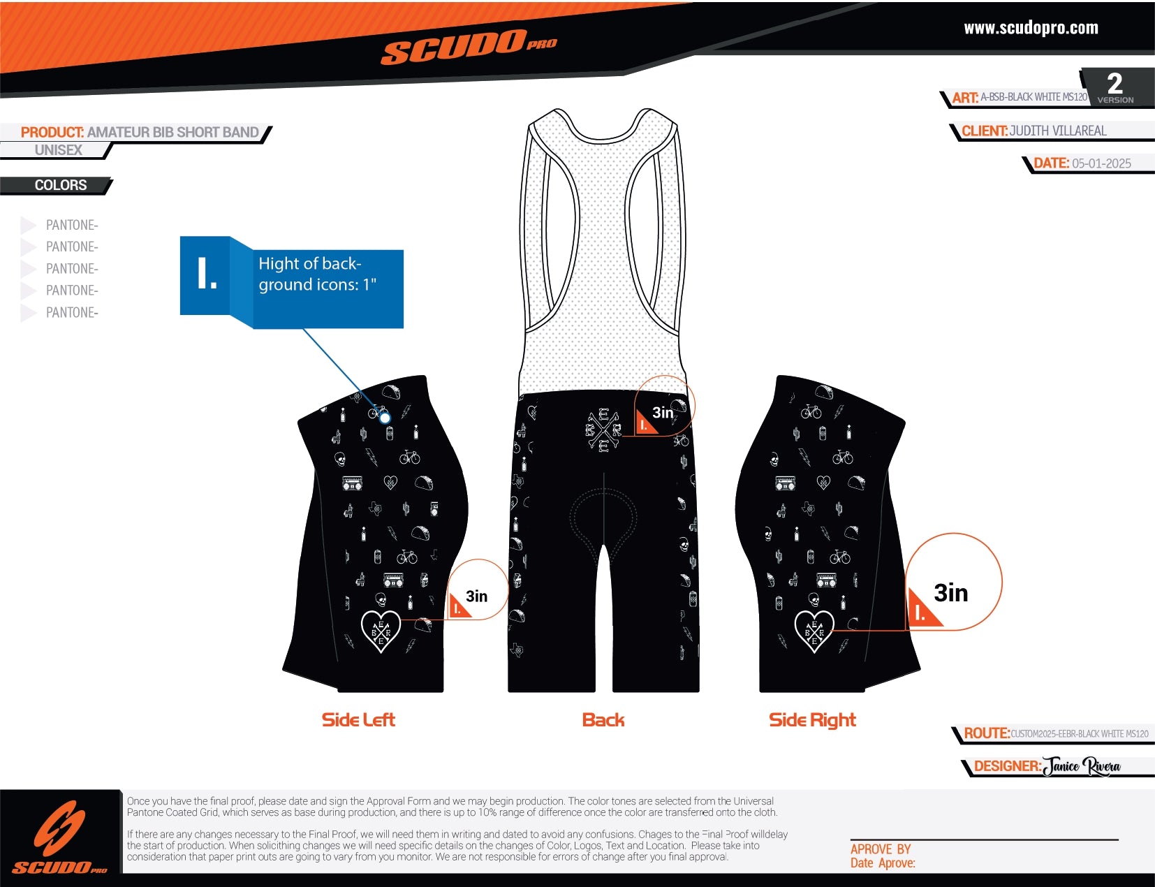 EEBR 2025 | Amateur BIB shorts | Black | MS-120 | TRI-PAD | Men and Women