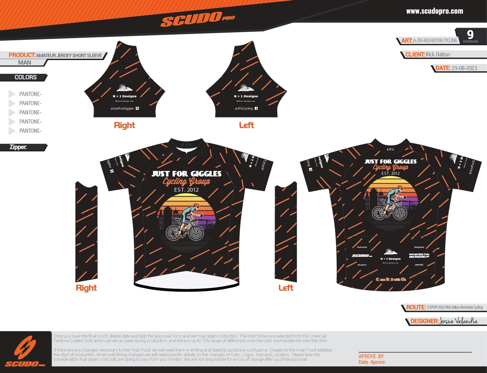 GFG ROCHESTER | HIGH VIZ | Short Sleeve Cycling Jersey