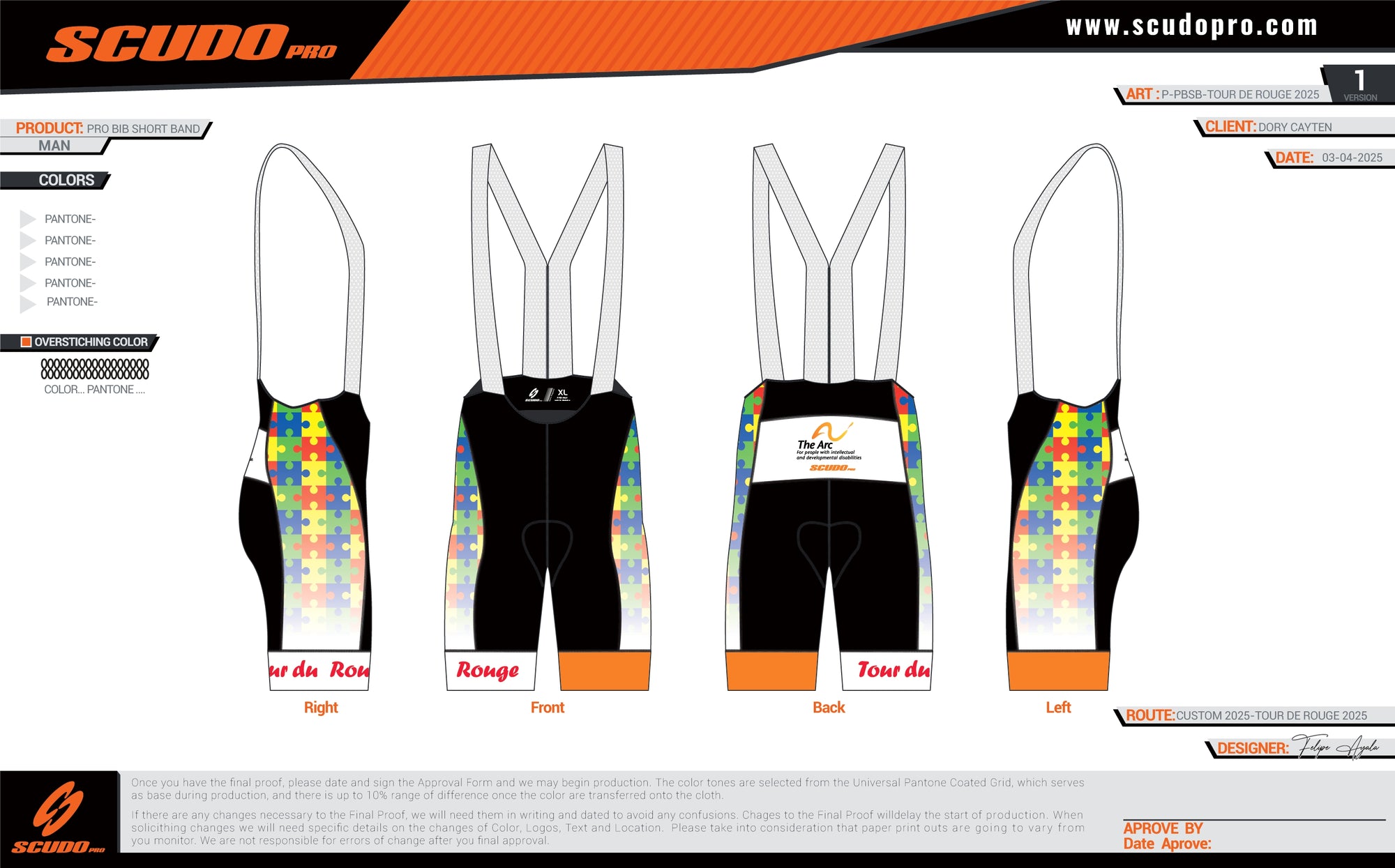 Tour du Rouge 2025| PRO-BIB Cycling Shorts | Men and Women