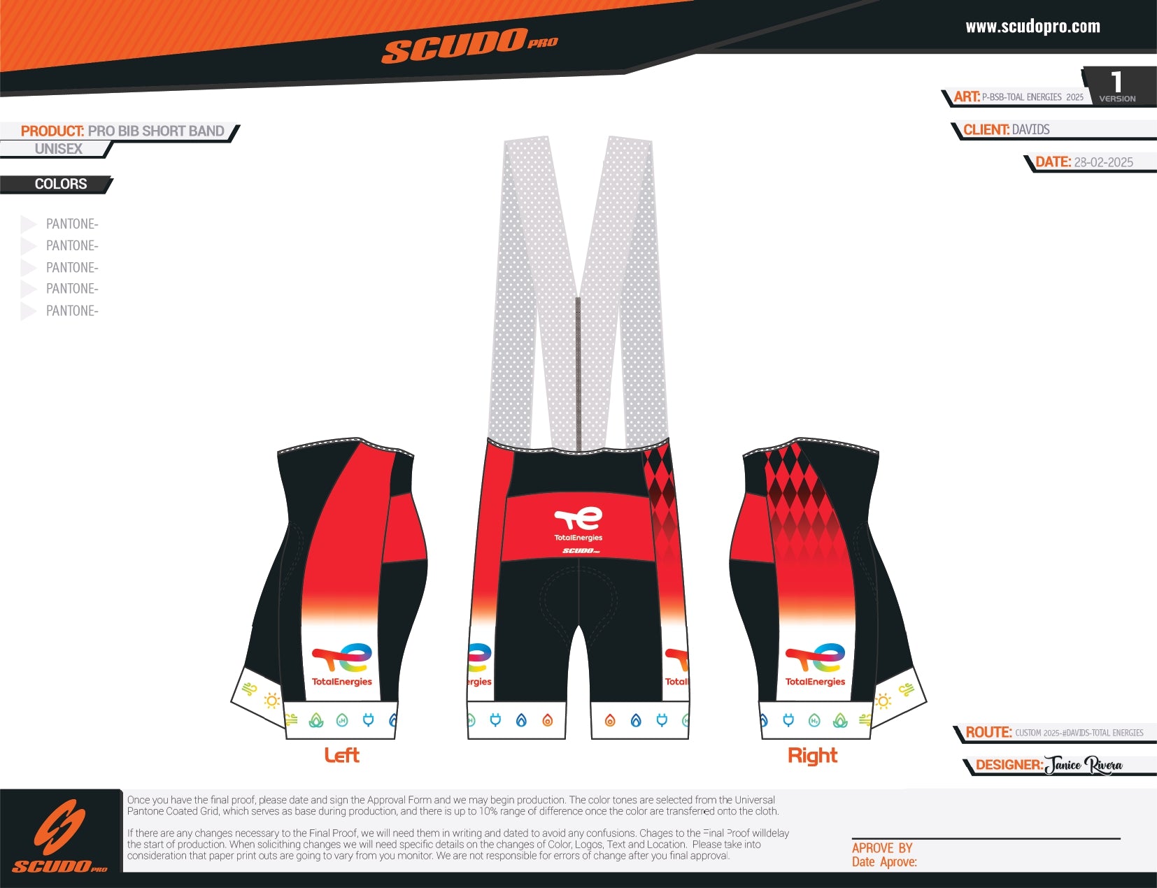 TotalEnergies | PRO-BIB Cycling Shorts | 2025 | Men and Woman