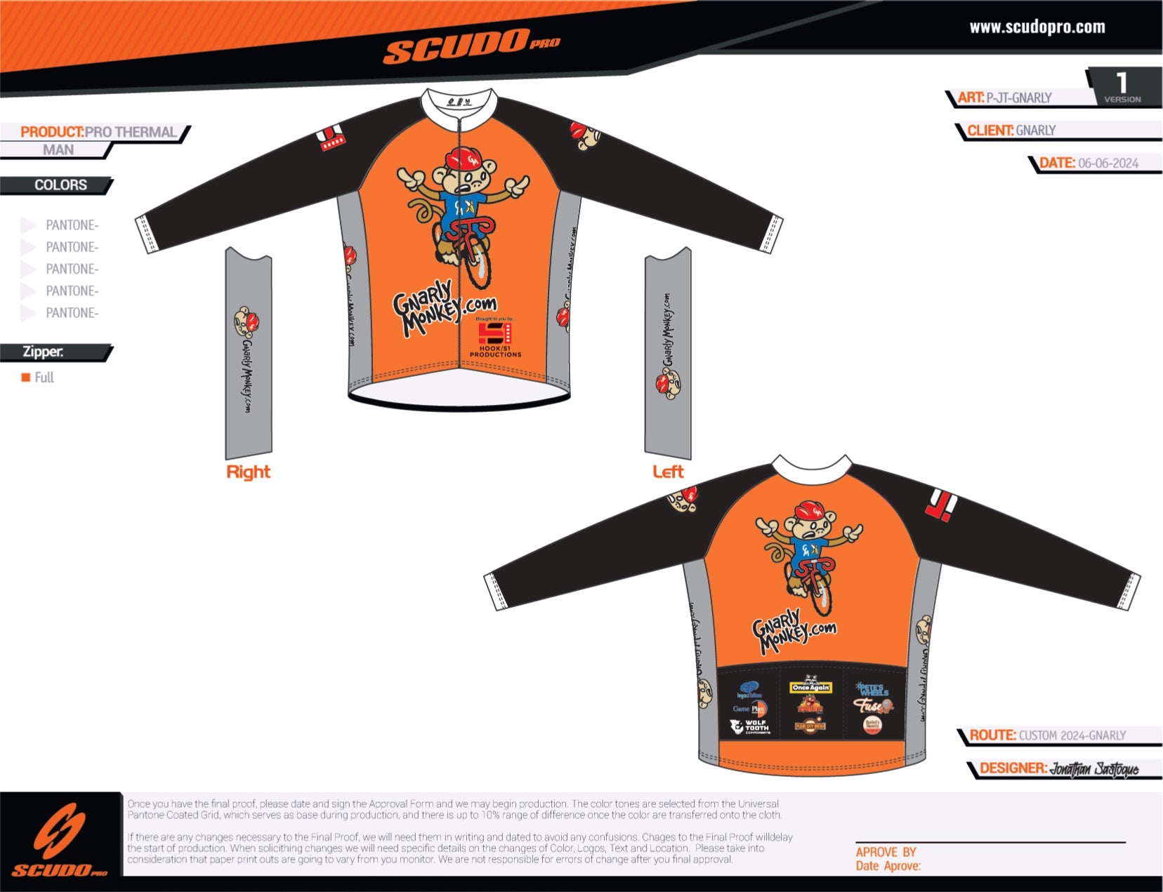 GNARLY | PRO-Thermal | Long Sleeve Cycling Jersey | Men and Women