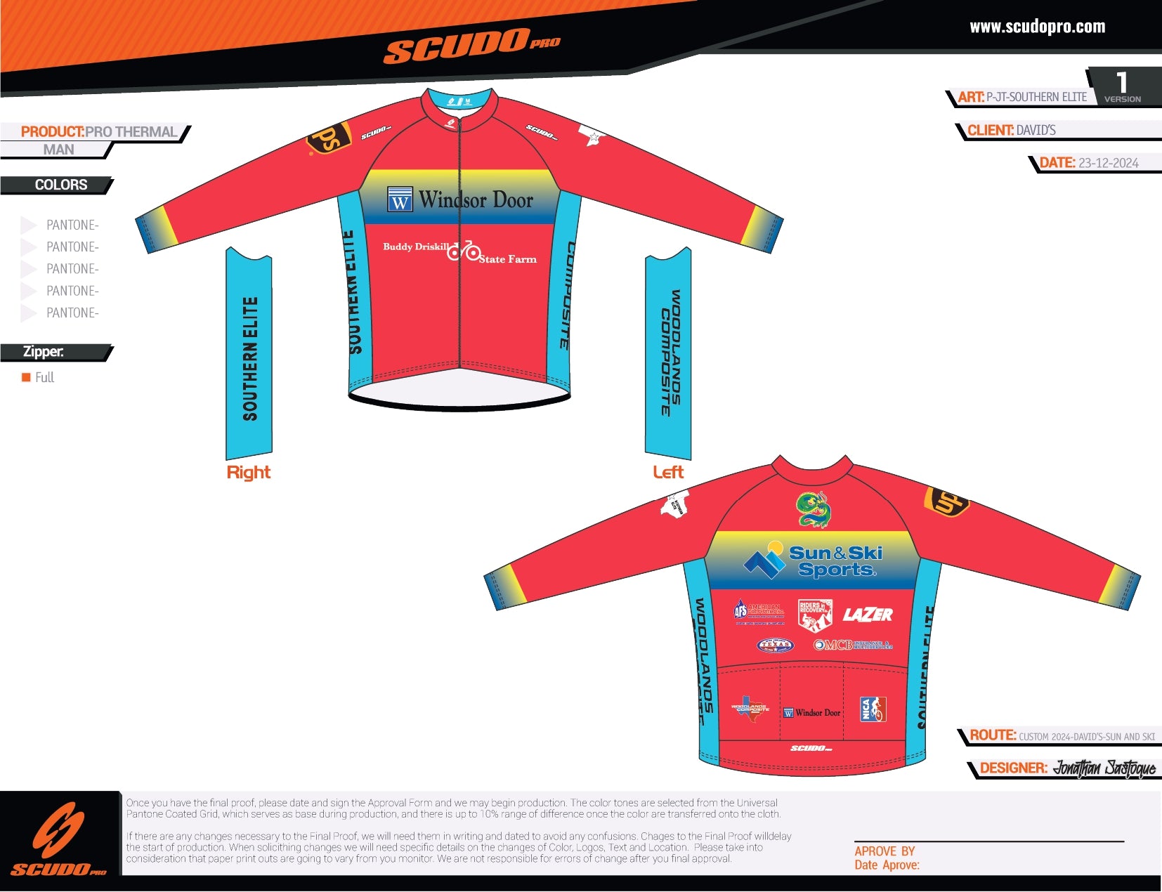Southern Elite | PRO-Thermal | Long Sleeve Cycling Jersey | Men and Women
