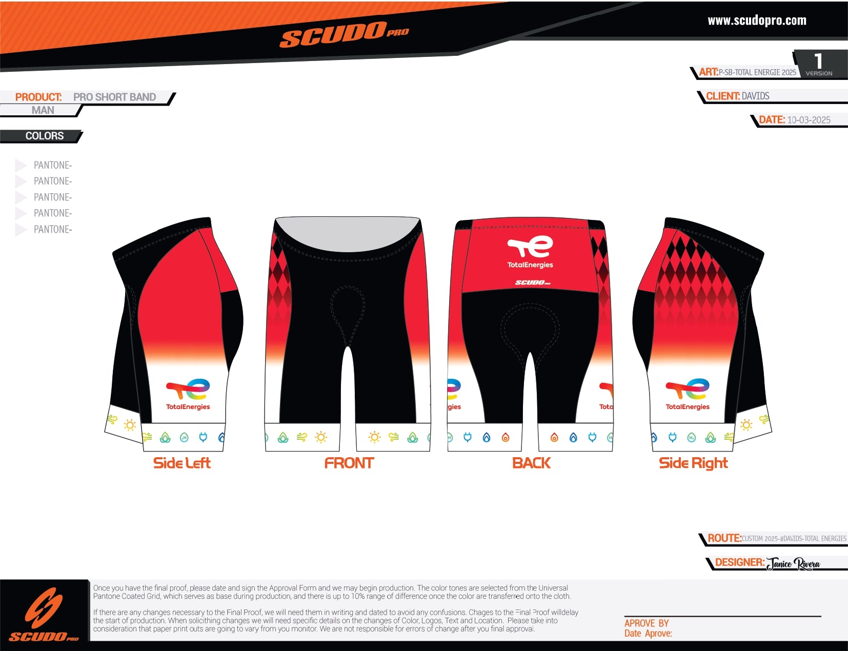 TotalEnergies | PRO Cycling SHORTS | 2025 | Men and Woman