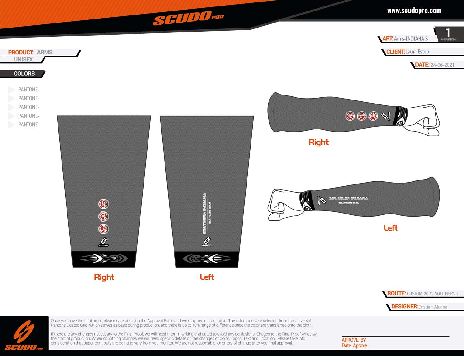 Southern Indiana | Arm Sleeves Sun Protection Gray | Unisex