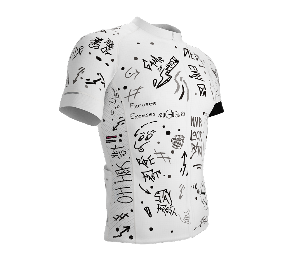 NVRLB | PRO-Fit Short Sleeve Cycling Jersey | Graffiti | Men and Women