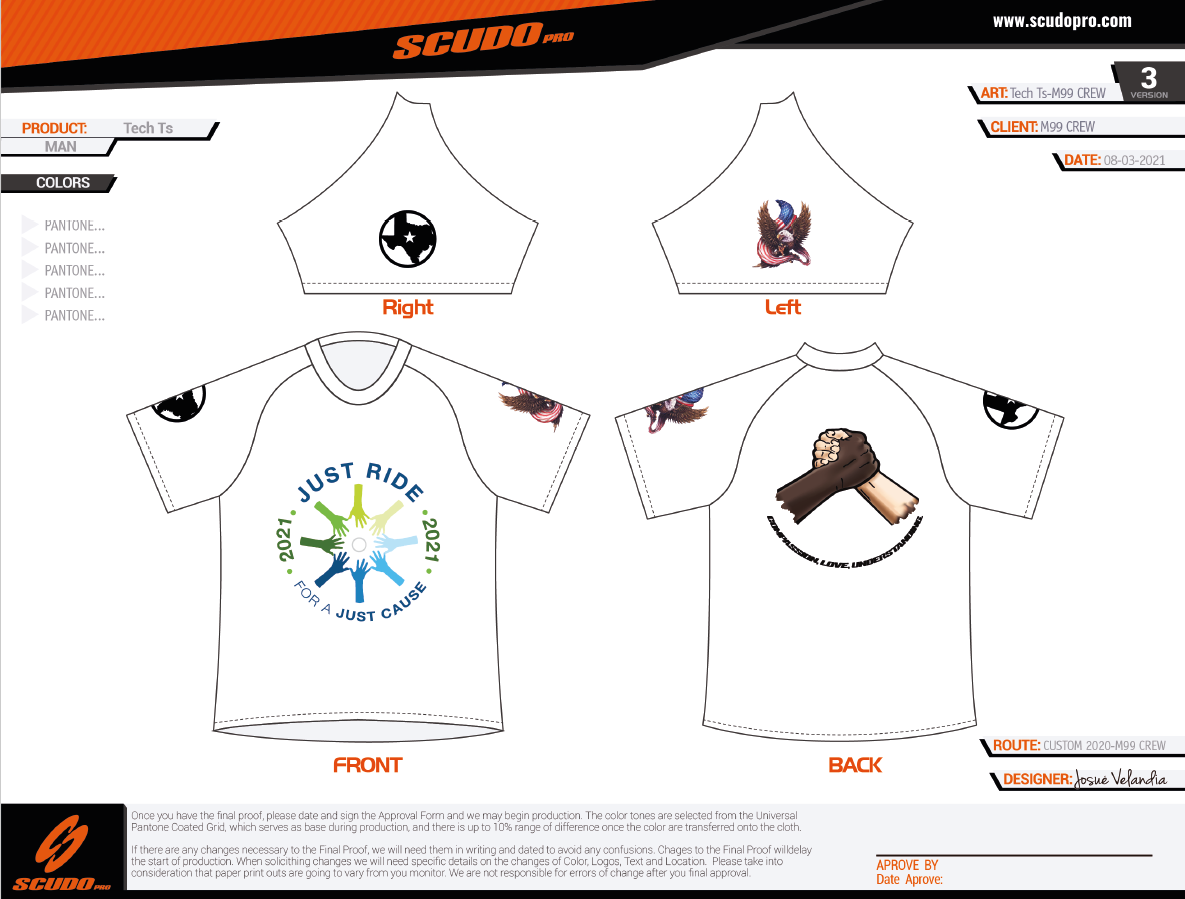 M99-CREW - White - Just Ride | Tech T | Unisex