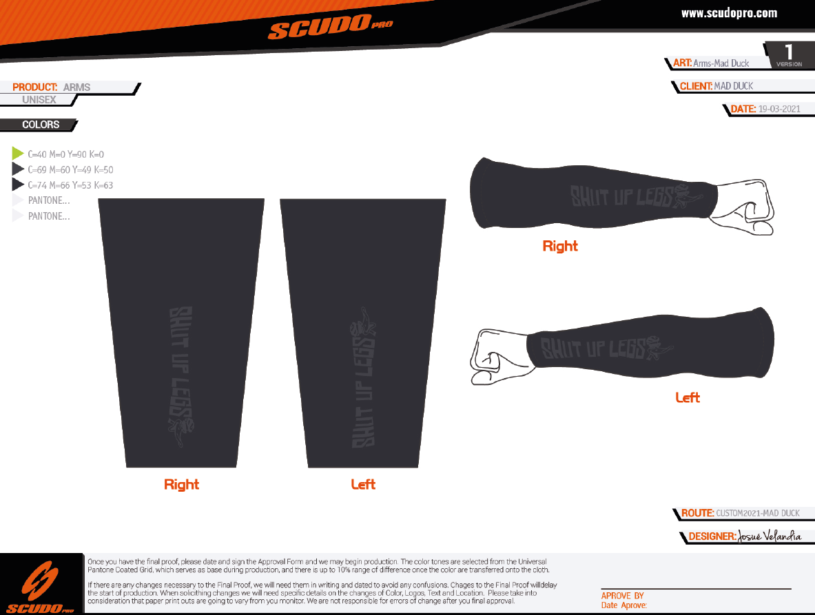 Team Mad Duck | Arm Sleeves UV Protection | Unisex