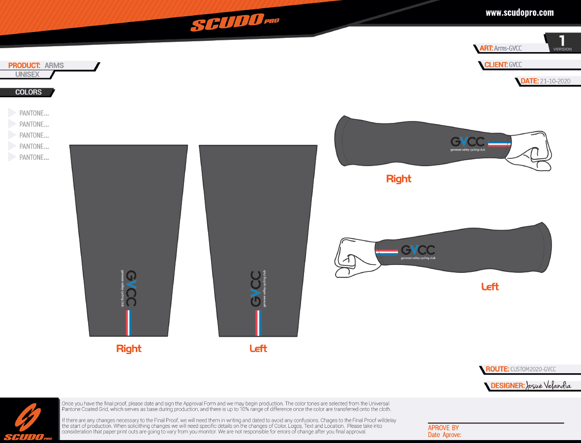 GVCC Team Kit | Arm Sleeves UV Protection | Unisex
