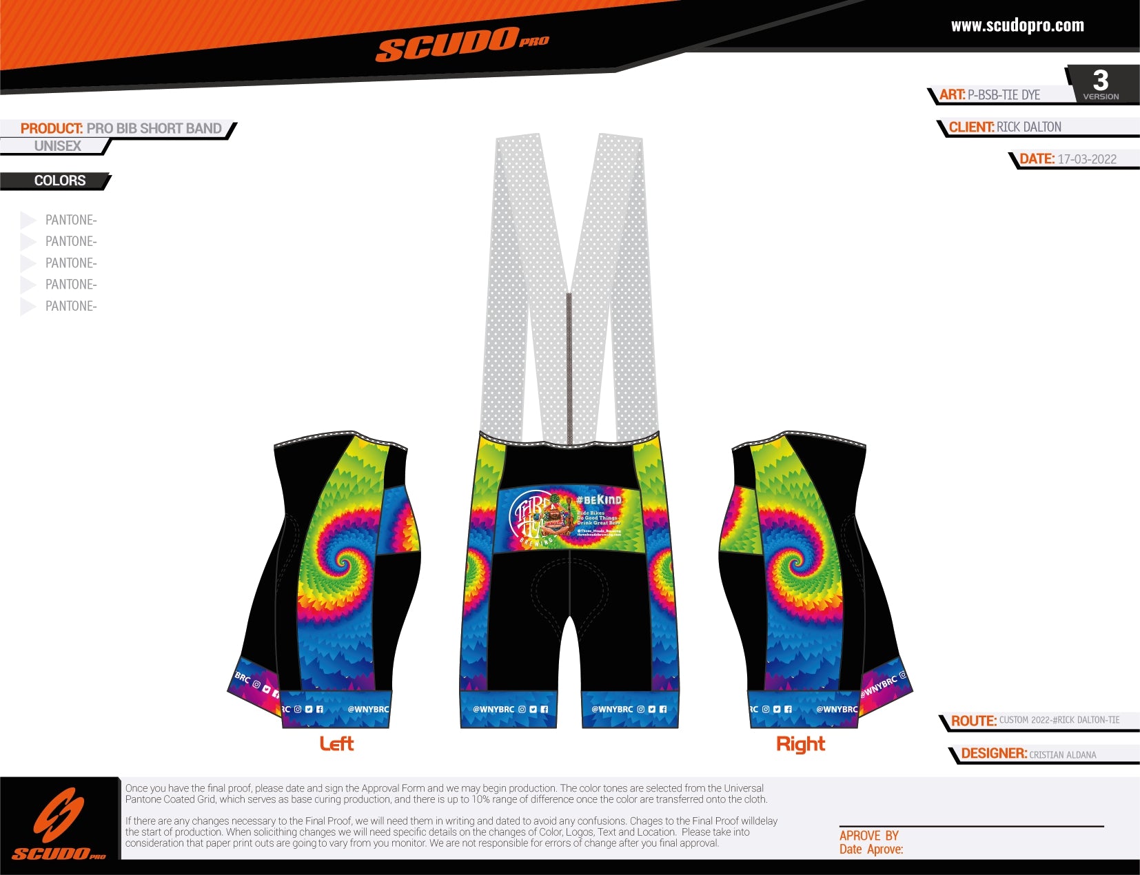 3HB Tie Dye | PRO Cycling Bottoms