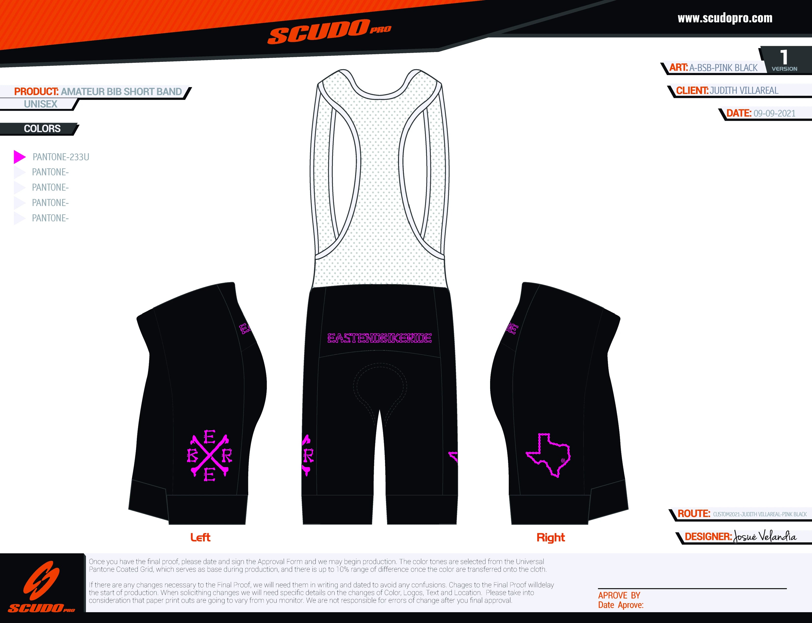 EEBR Pink-Black | Amateur BIB shorts  | Update 2025 | Men and Women