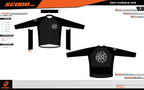 EEBR  2024 | ALL BLACK | Amateur Fit | LONG Sleeve Cycling Jersey | Full  Zip | Men and Women
