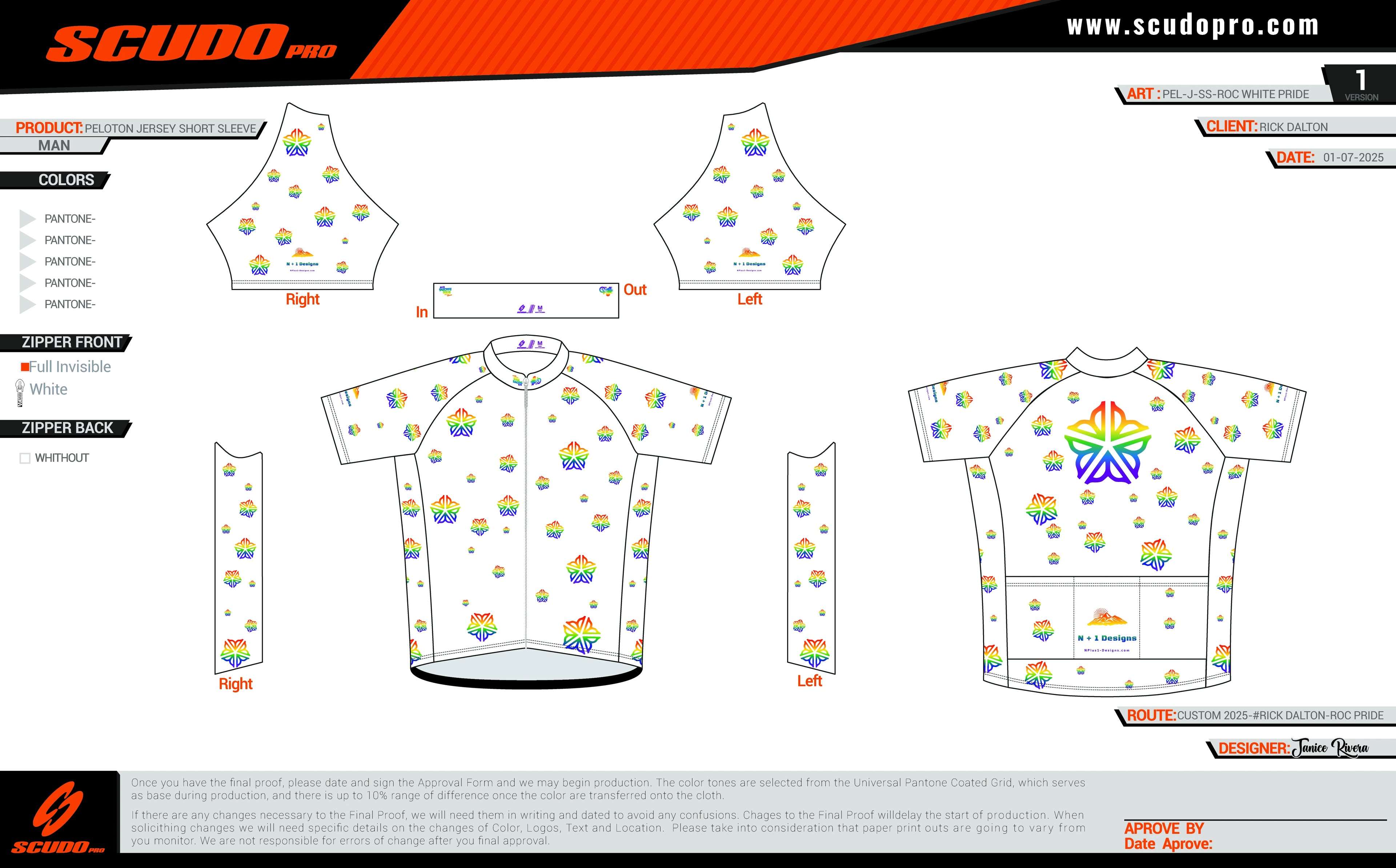 ROC White Pride Logos | Cycling