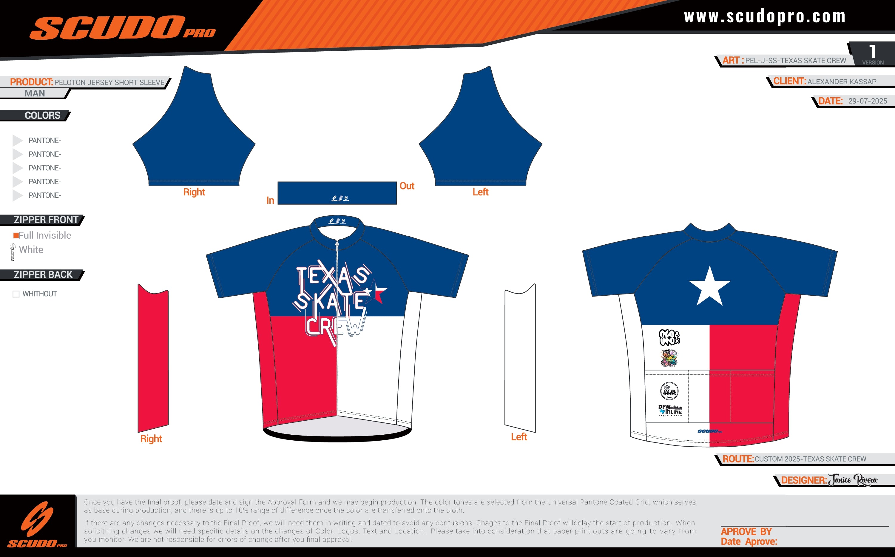 TX Skate Crew | Peloton Fit | Short Sleeve Jersey