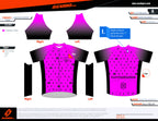 EEBR | Amateur Fit | Short Sleeve Cycling Jersey Pink-Black 2025 update | Men and Women