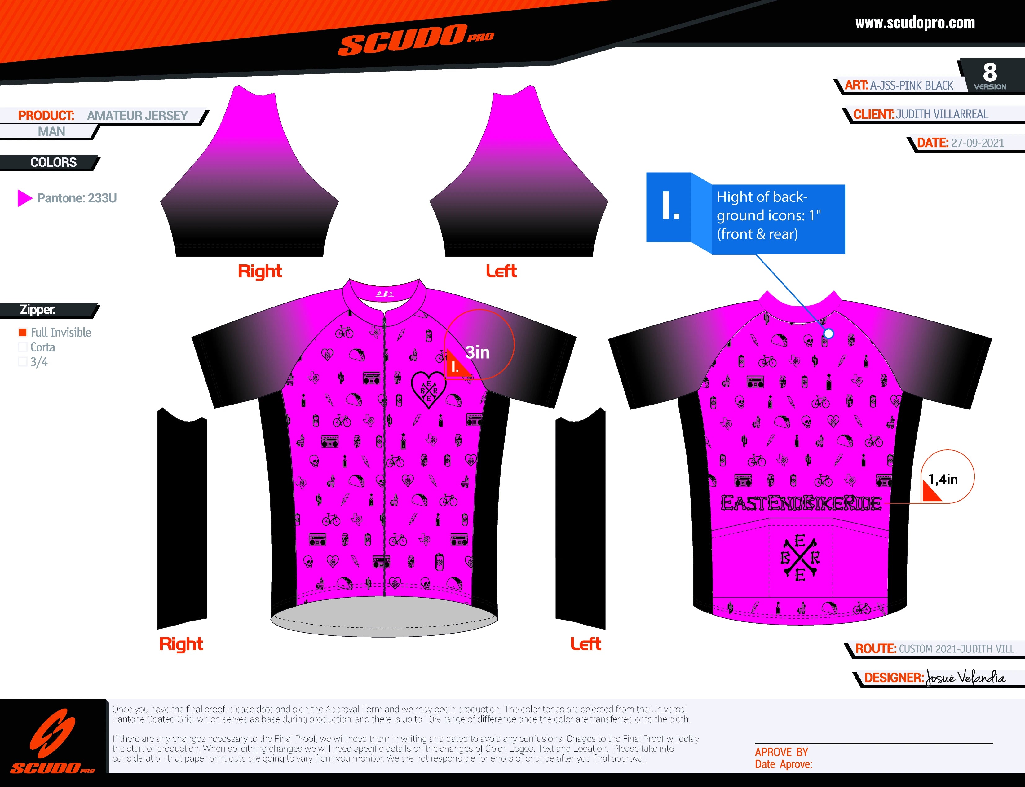 EEBR | Amateur Fit | Short Sleeve Cycling Jersey Pink-Black 2025 update | Men and Women
