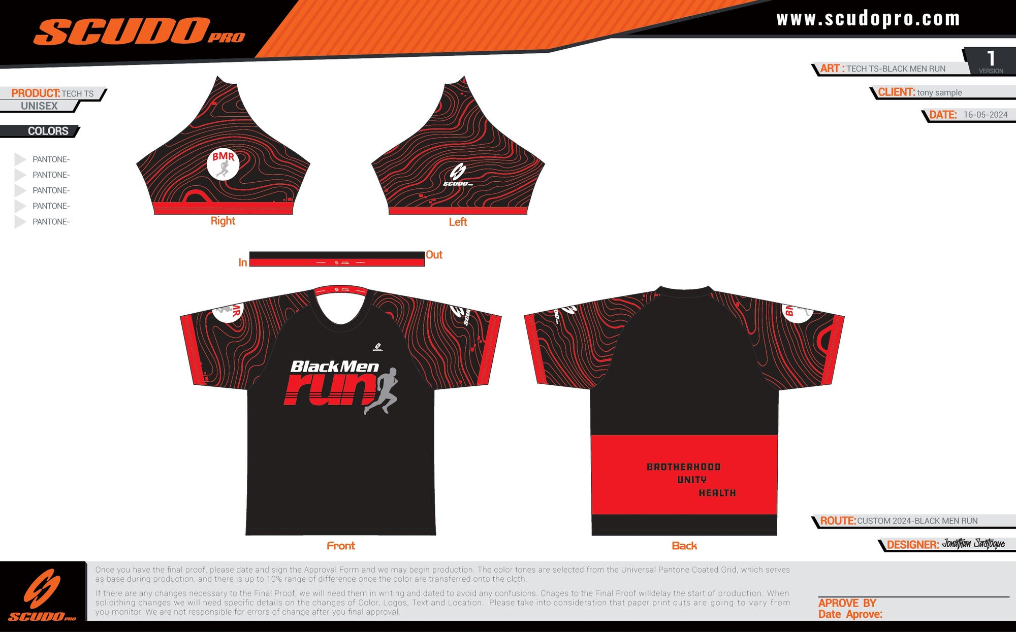 BMR | TEAM KIT | Podium_Running Shirt | Men
