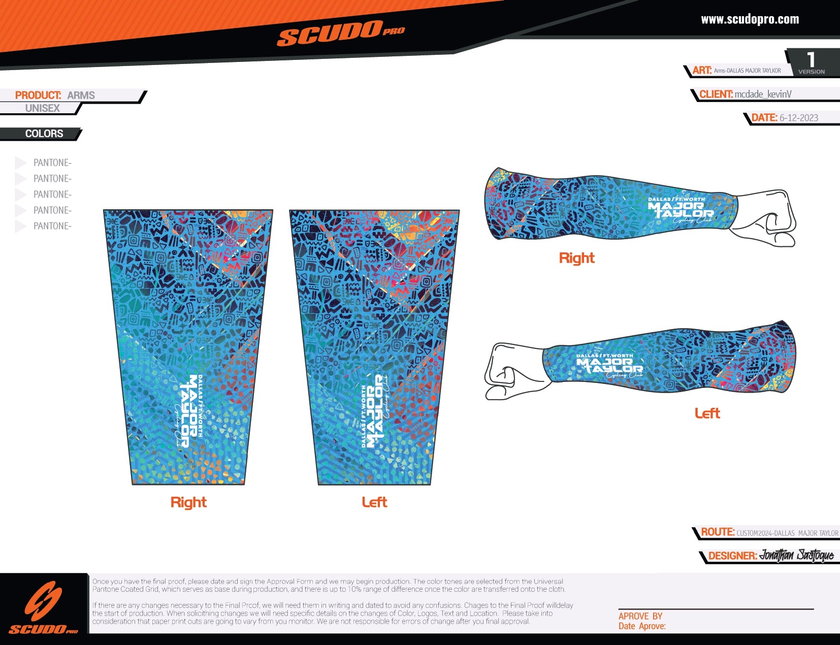 Major Taylor DFW Heritage Kit | Arm Sleeves UV Protection | Unisex