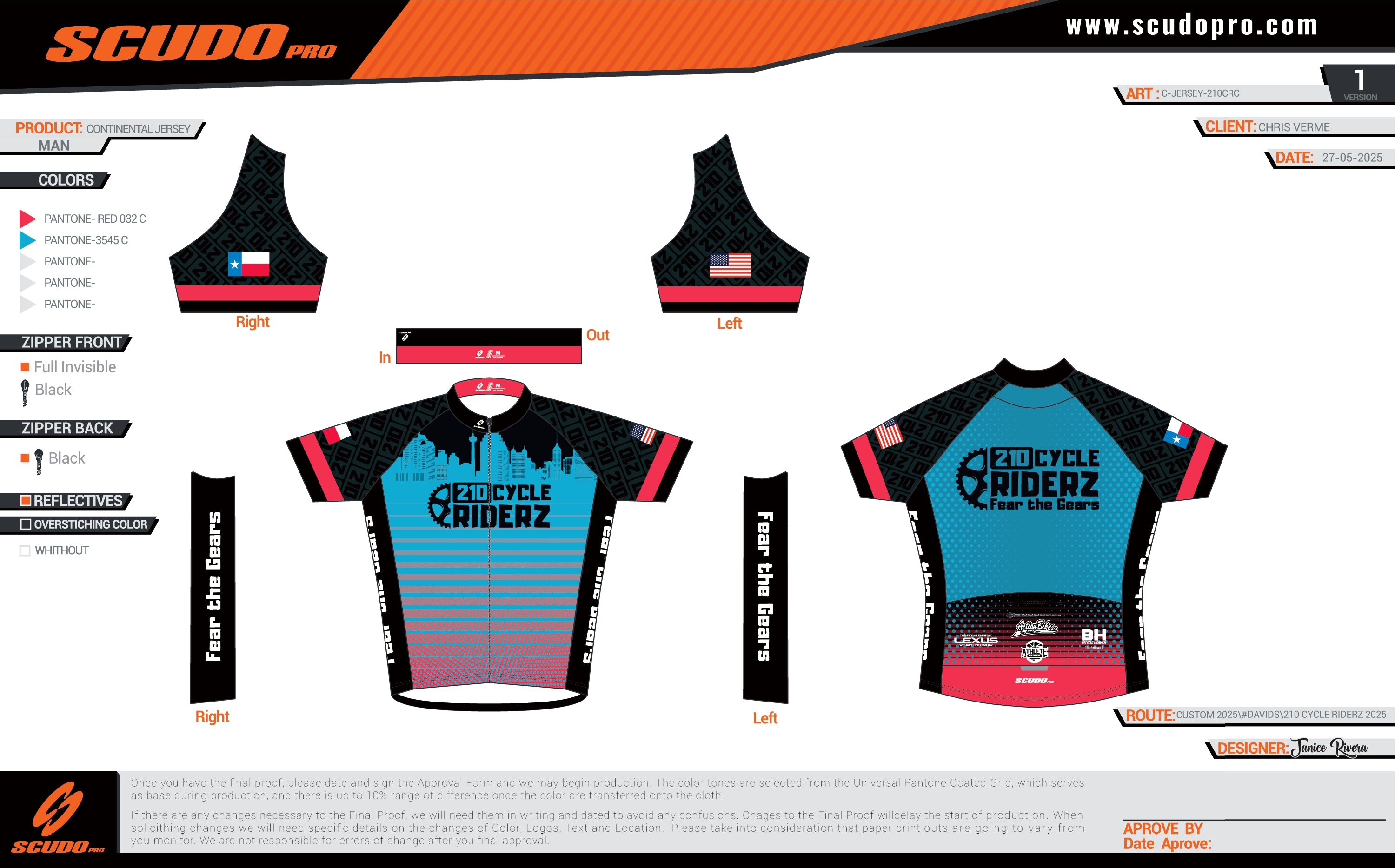 210 CRC | Continental-Fit '25 | Short Sleeve Cycling Jersey | Men and Women