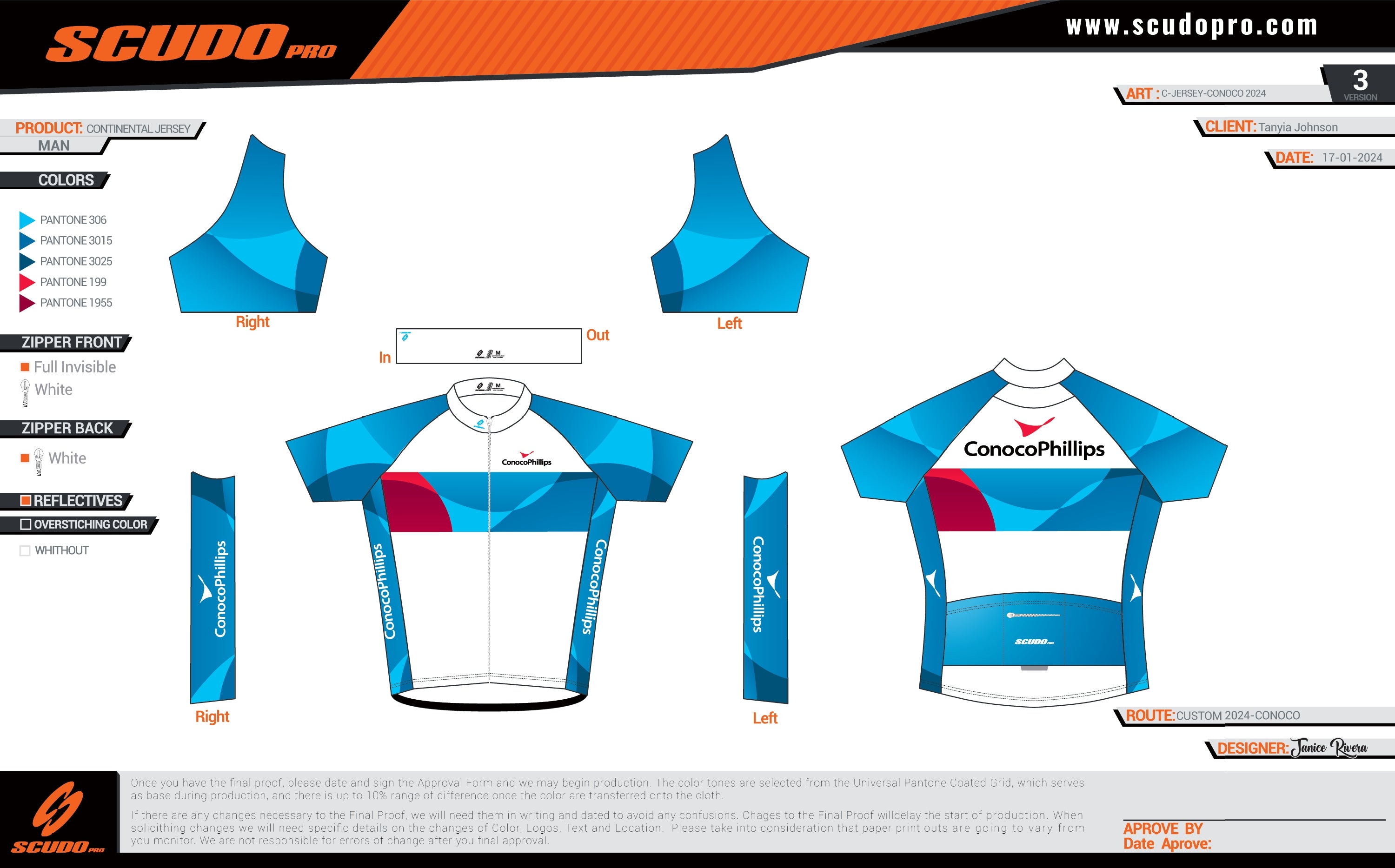 Conoco | Continental-Fit | Short Sleeve Cycling Jersey 2025 | Men and Women