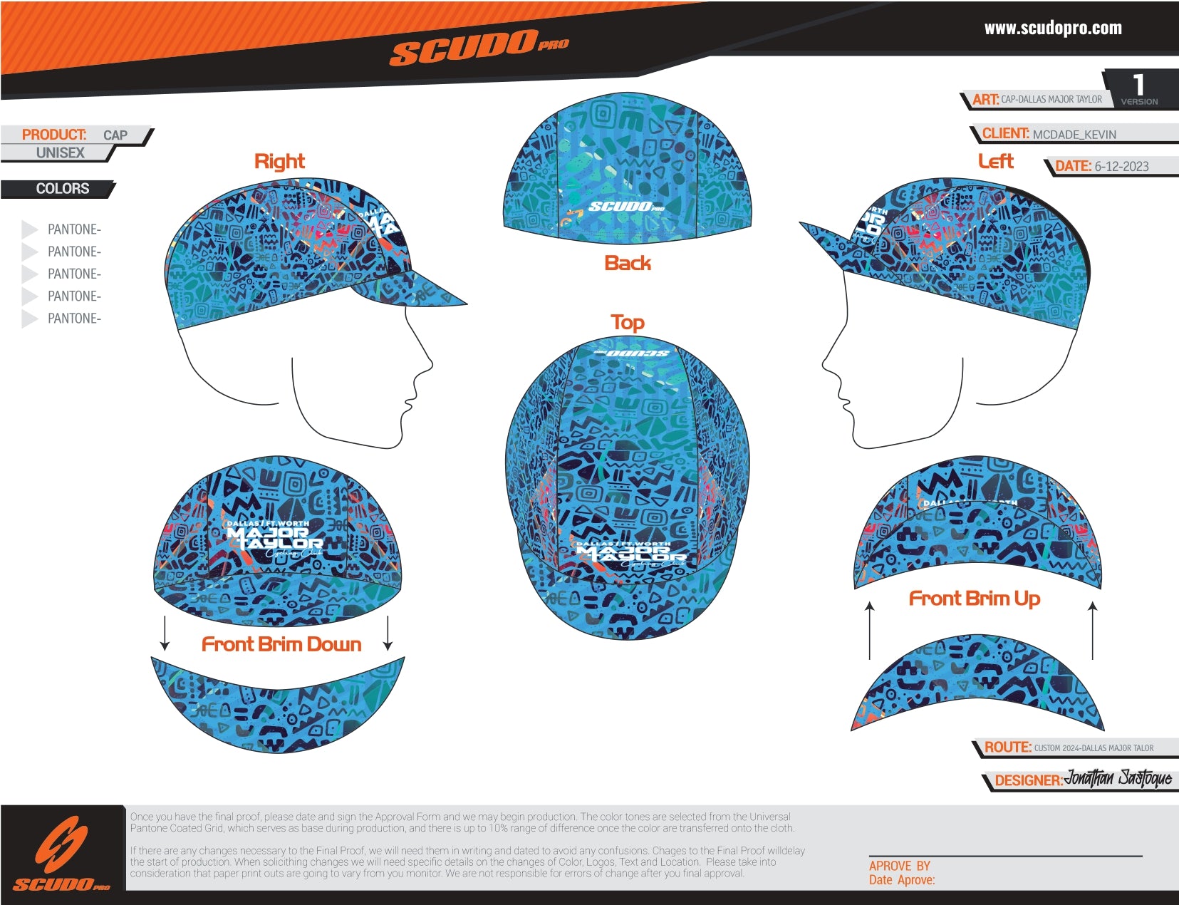 Major Taylor DFW Heritage Kit | TEAM | Cycling CAP | Unisex