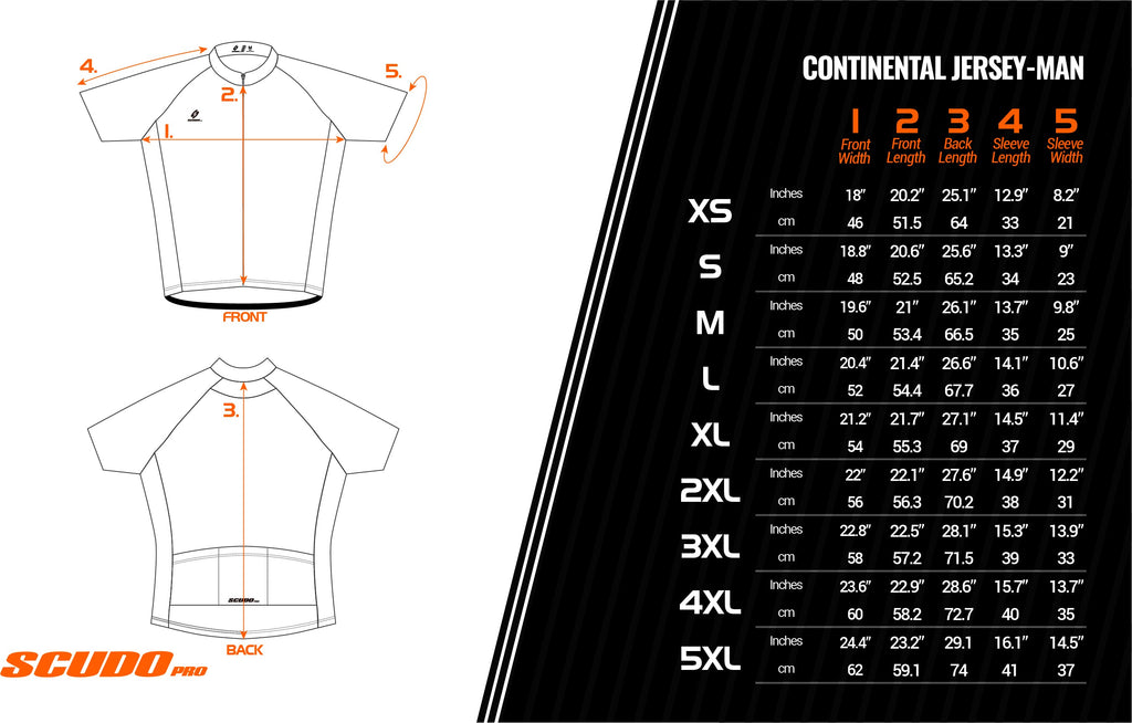 ARMADILLOS | Continental-Fit | Short Sleeve Cycling Jersey | Men and Women