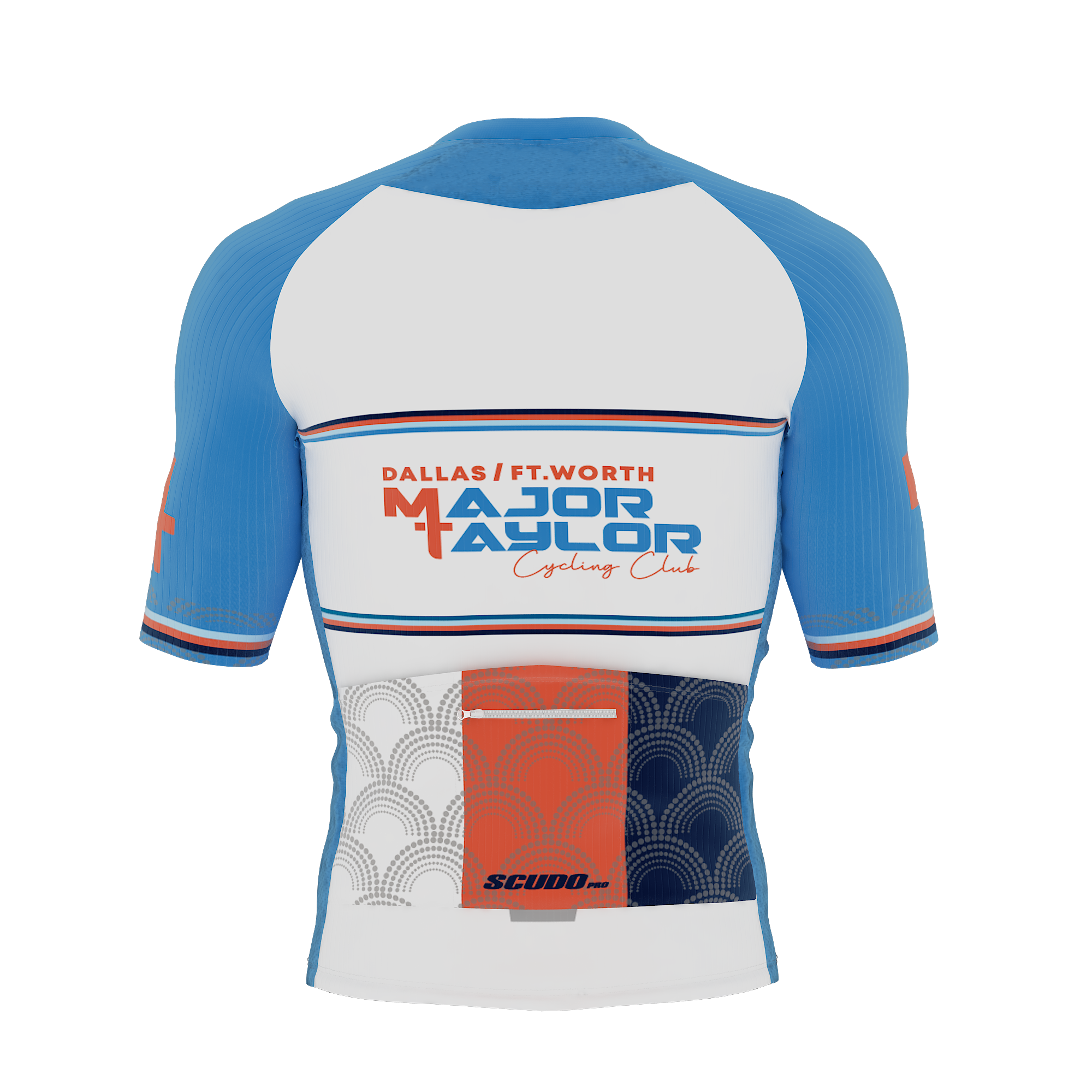 Major Taylor DFW Standard Kit | ELITE FIT | WHITE | Short Sleeve Cycling Jersey | OFFICIAL