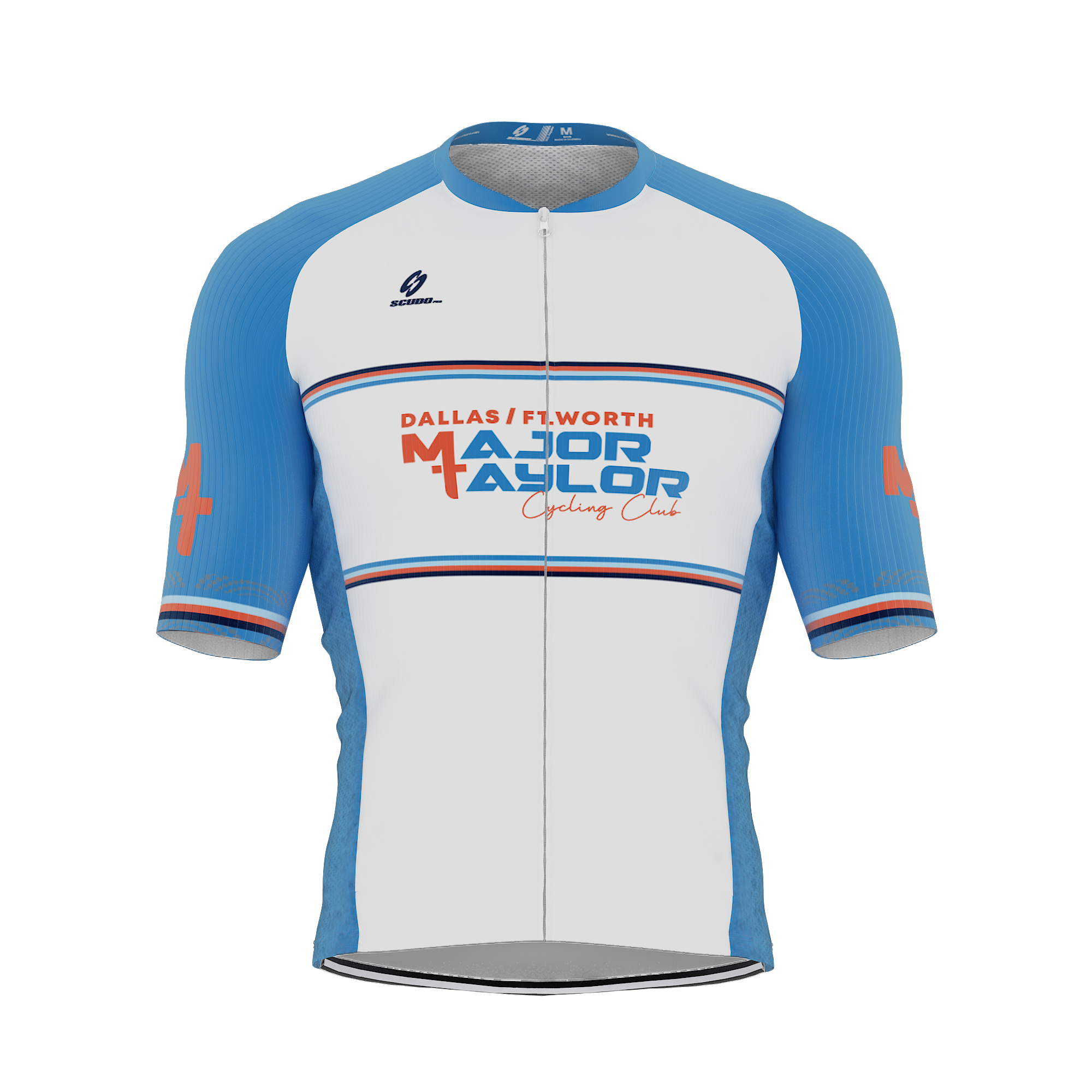 Major Taylor DFW Standard Kit | ELITE FIT | WHITE | Short Sleeve Cycling Jersey | OFFICIAL