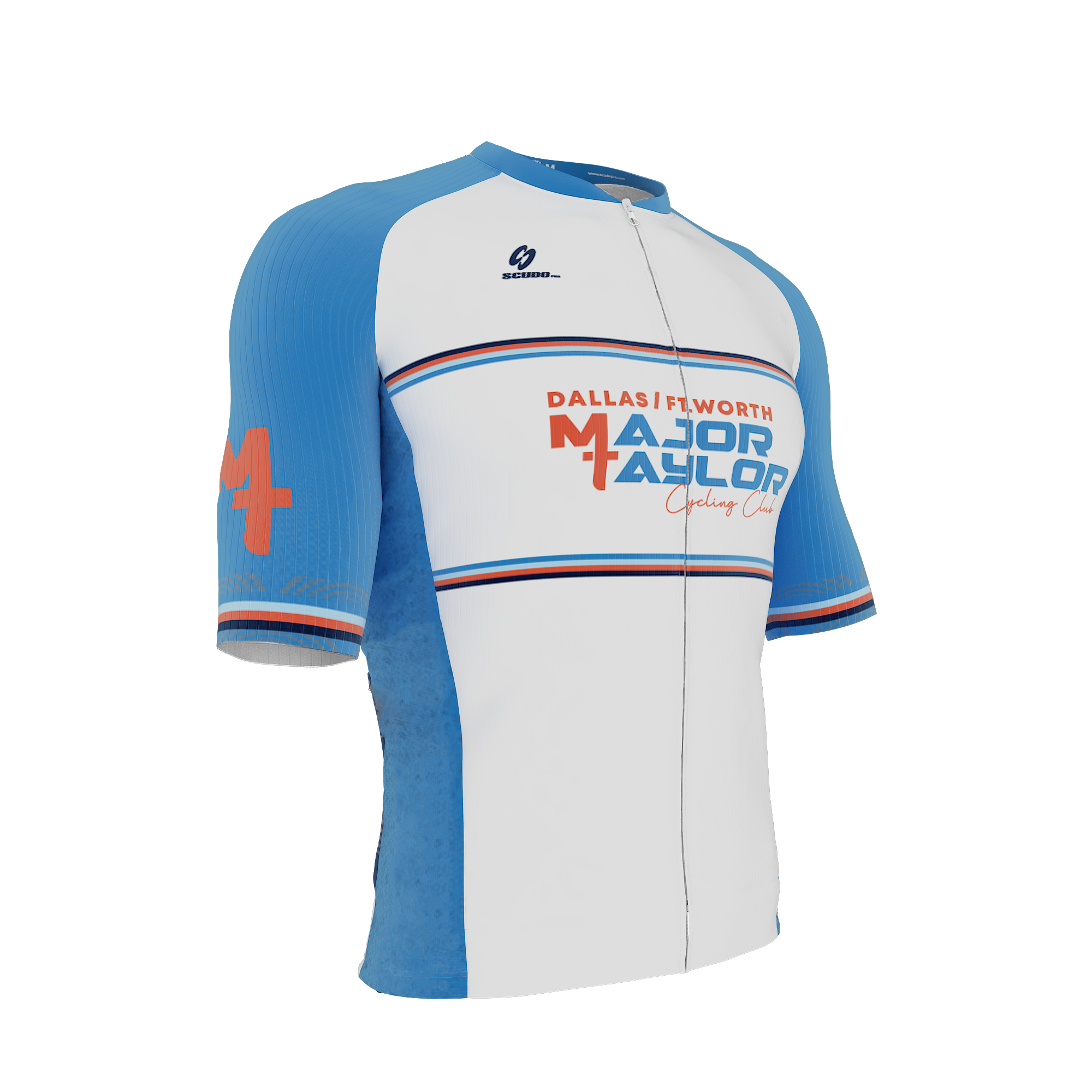 Major Taylor DFW Standard Kit | ELITE FIT | WHITE | Short Sleeve Cycling Jersey | OFFICIAL