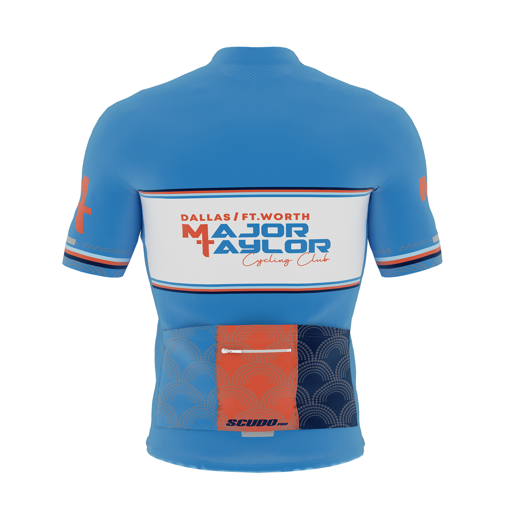 Major Taylor DFW Standard Kit | Peloton Fit | BLUE | Short Sleeve Cycling Jersey | OFFICIAL