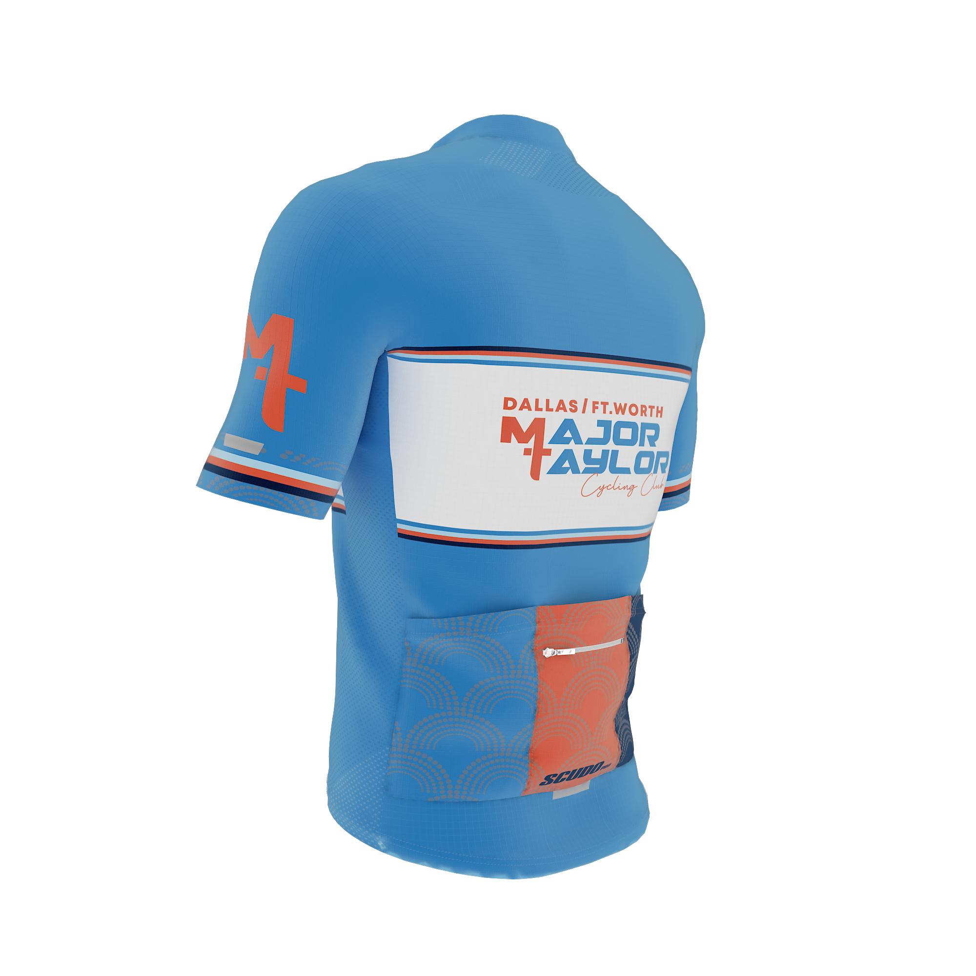 Major Taylor DFW Standard Kit | ELITE FIT | BLUE | Short Sleeve Cycling Jersey | OFFICIAL