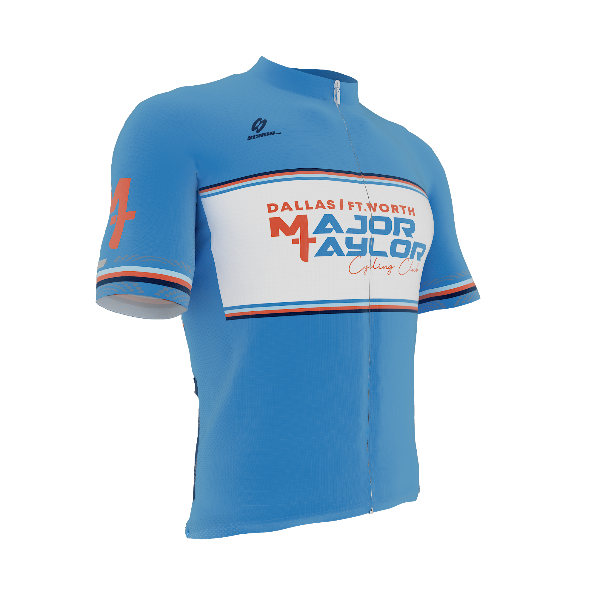 Major Taylor DFW Standard Kit | ELITE FIT | BLUE | Short Sleeve Cycling Jersey | OFFICIAL