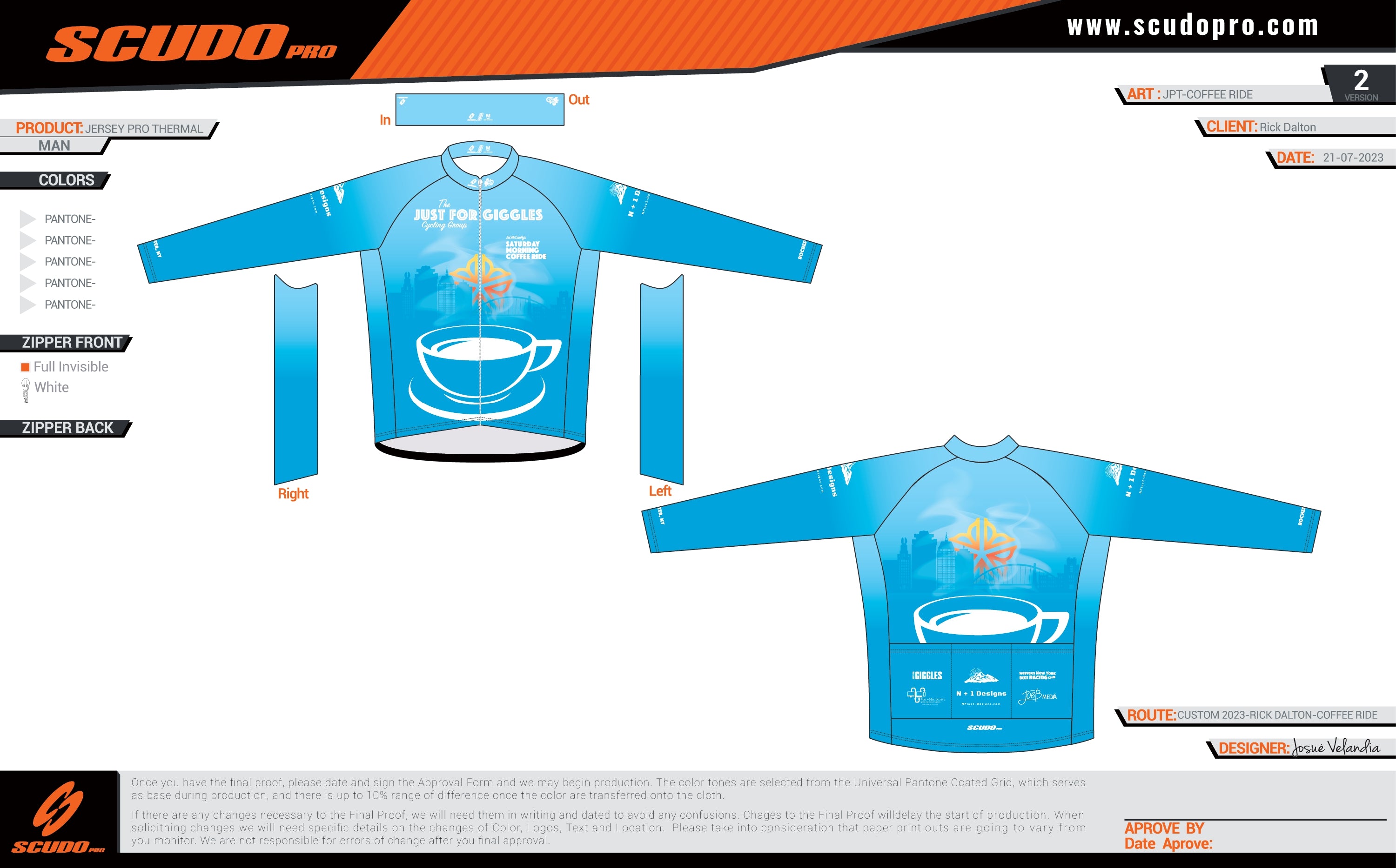 Coffee Ride | PRO-THERMAL | Long  Sleeve Cycling Jersey