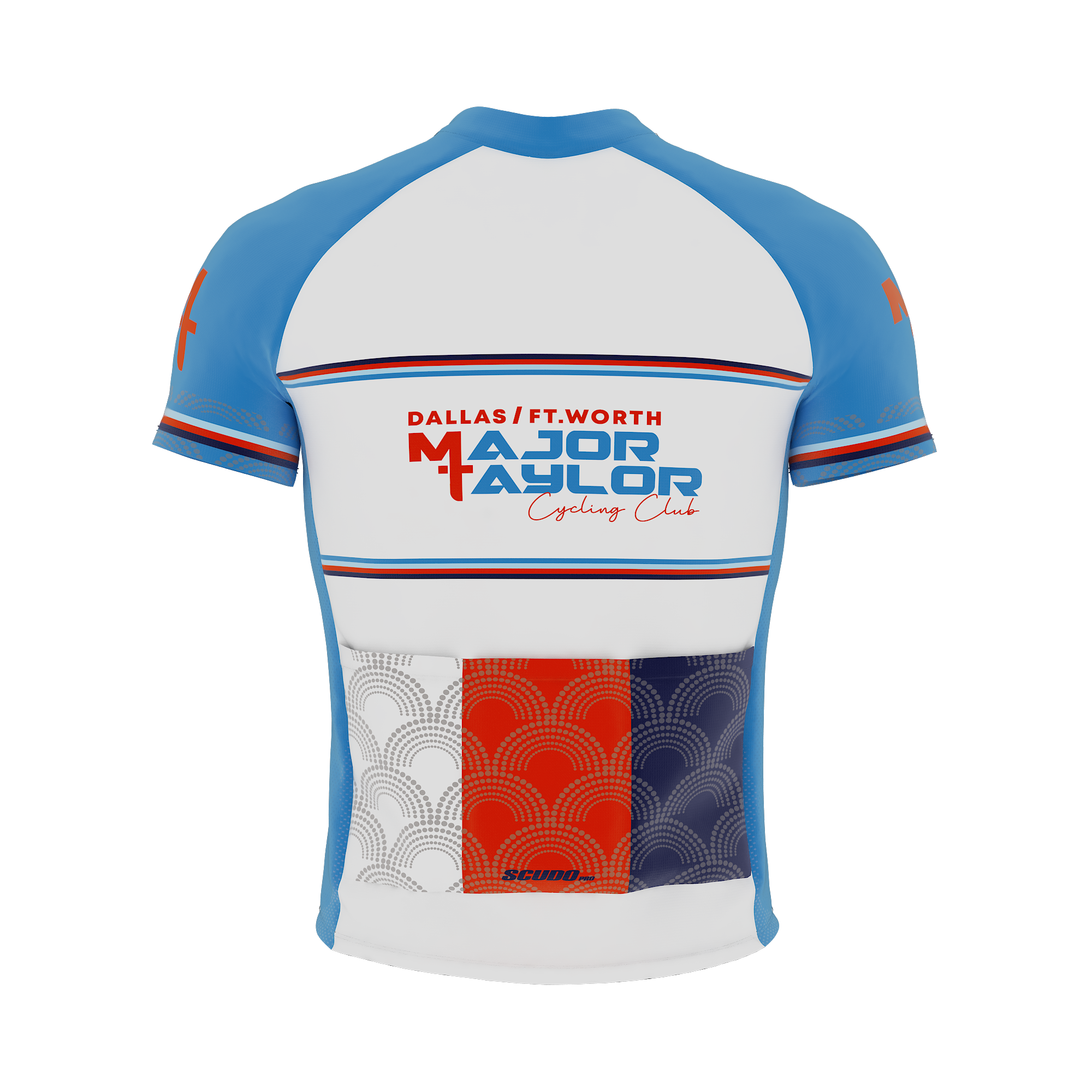 Major Taylor DFW Standard Kit | Peloton Fit | WHITE | Short Sleeve Cycling Jersey | OFFICIAL