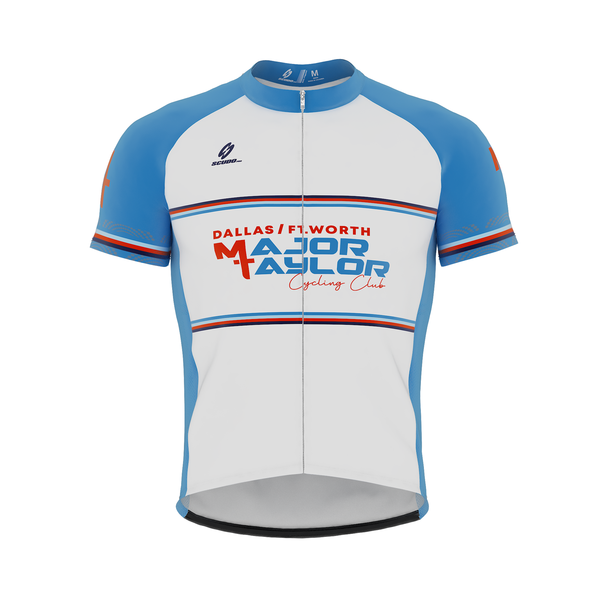 Major Taylor DFW Standard Kit | Peloton Fit | WHITE | Short Sleeve Cycling Jersey | OFFICIAL