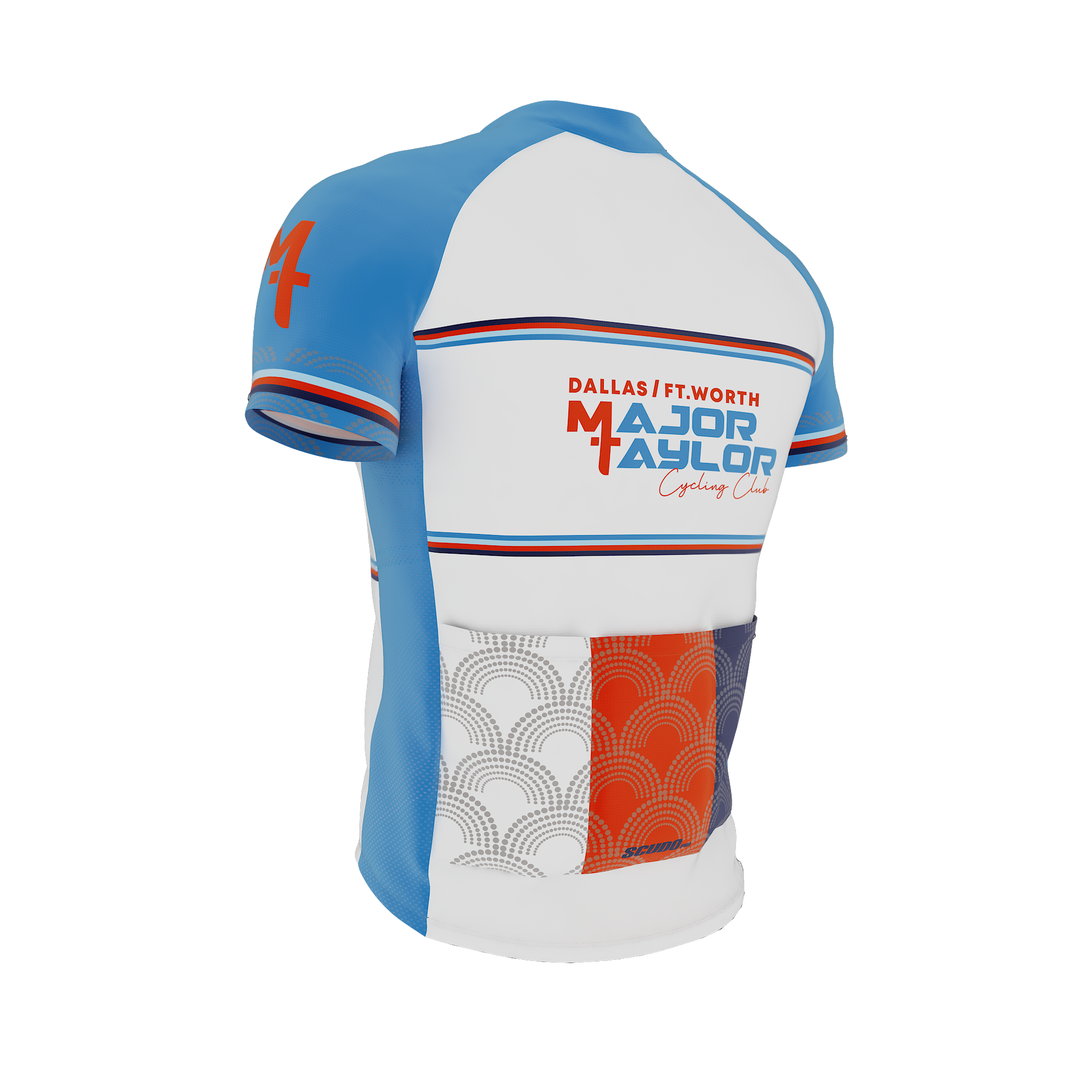 Major Taylor DFW Standard Kit | Peloton Fit | WHITE | Short Sleeve Cycling Jersey | OFFICIAL