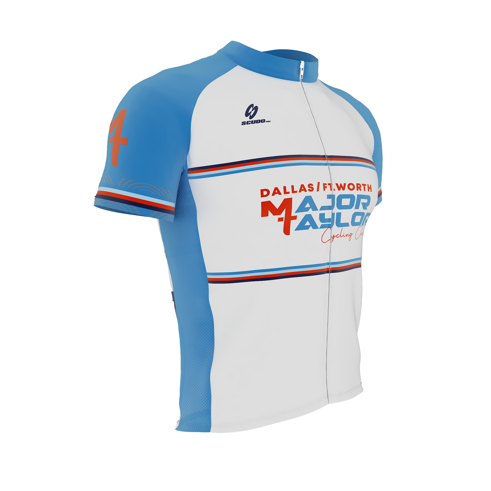 Major Taylor DFW Standard Kit | Peloton Fit | WHITE | Short Sleeve Cycling Jersey | OFFICIAL