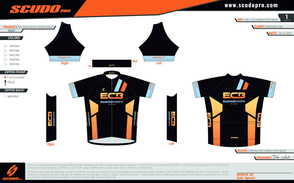 ECB | Peloton Fit | Short Sleeve Cycling Jersey