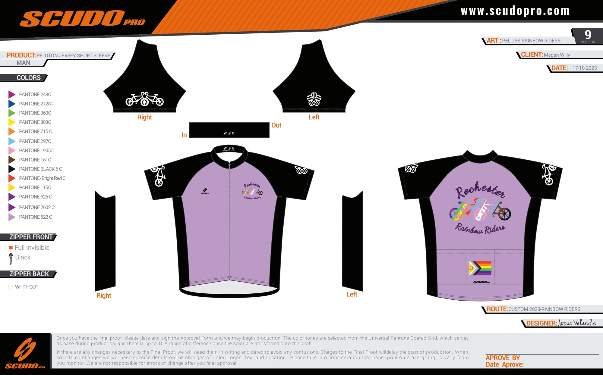 Rainbow Riders | Peloton Fit | Short Sleeve Cycling Jersey | Men and Women