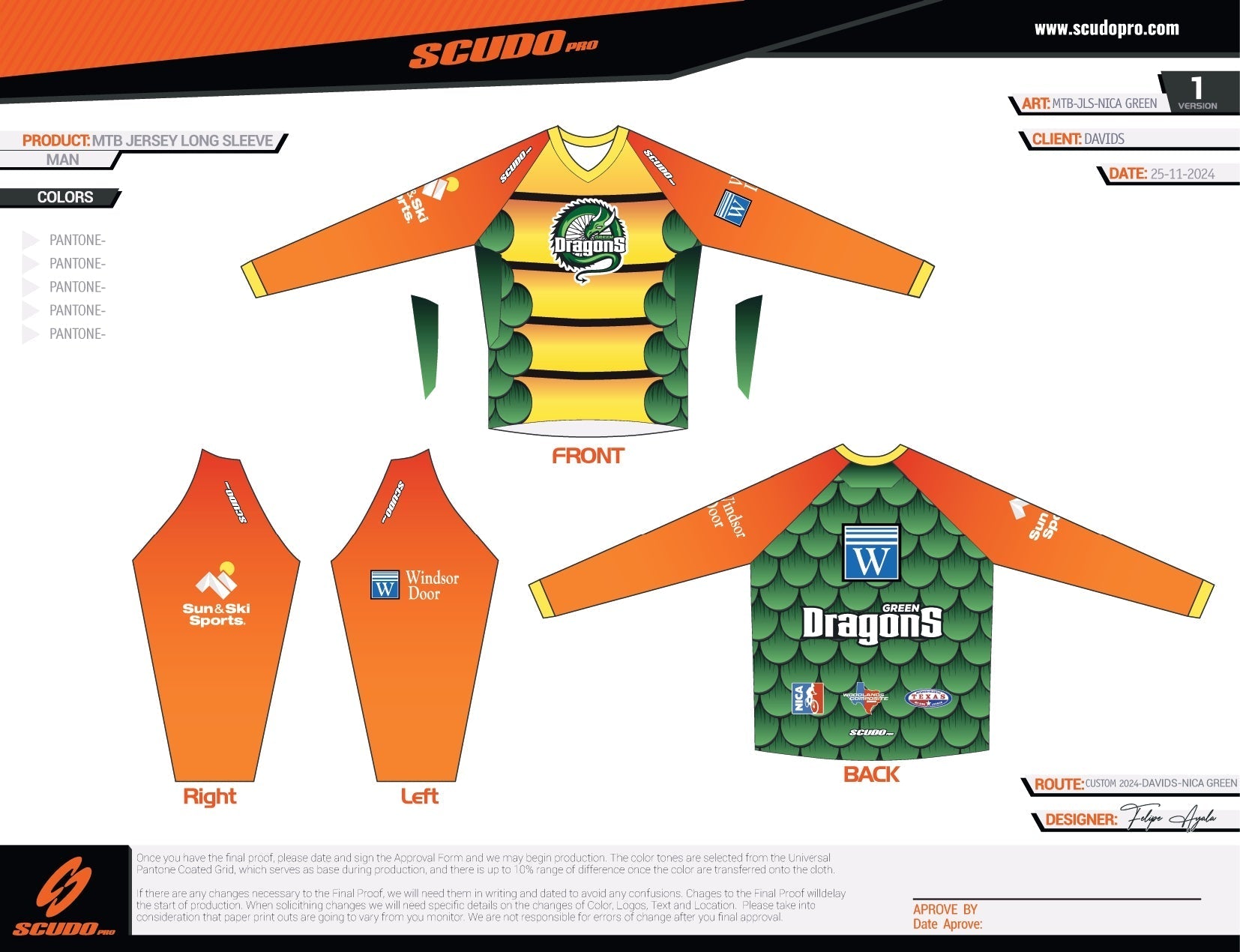 Green Dragons | MTB - LONG Sleeve Jersey