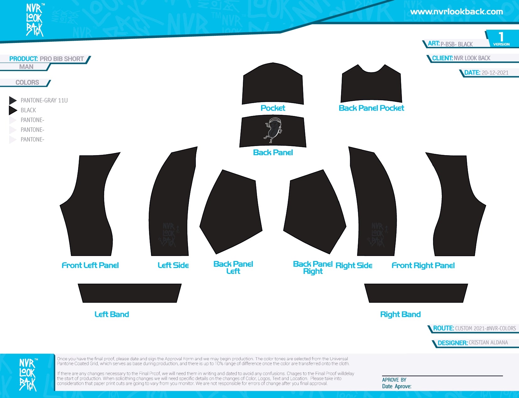 NVRLB | PRO-BIB Cycling Short BLACK | Men and Women