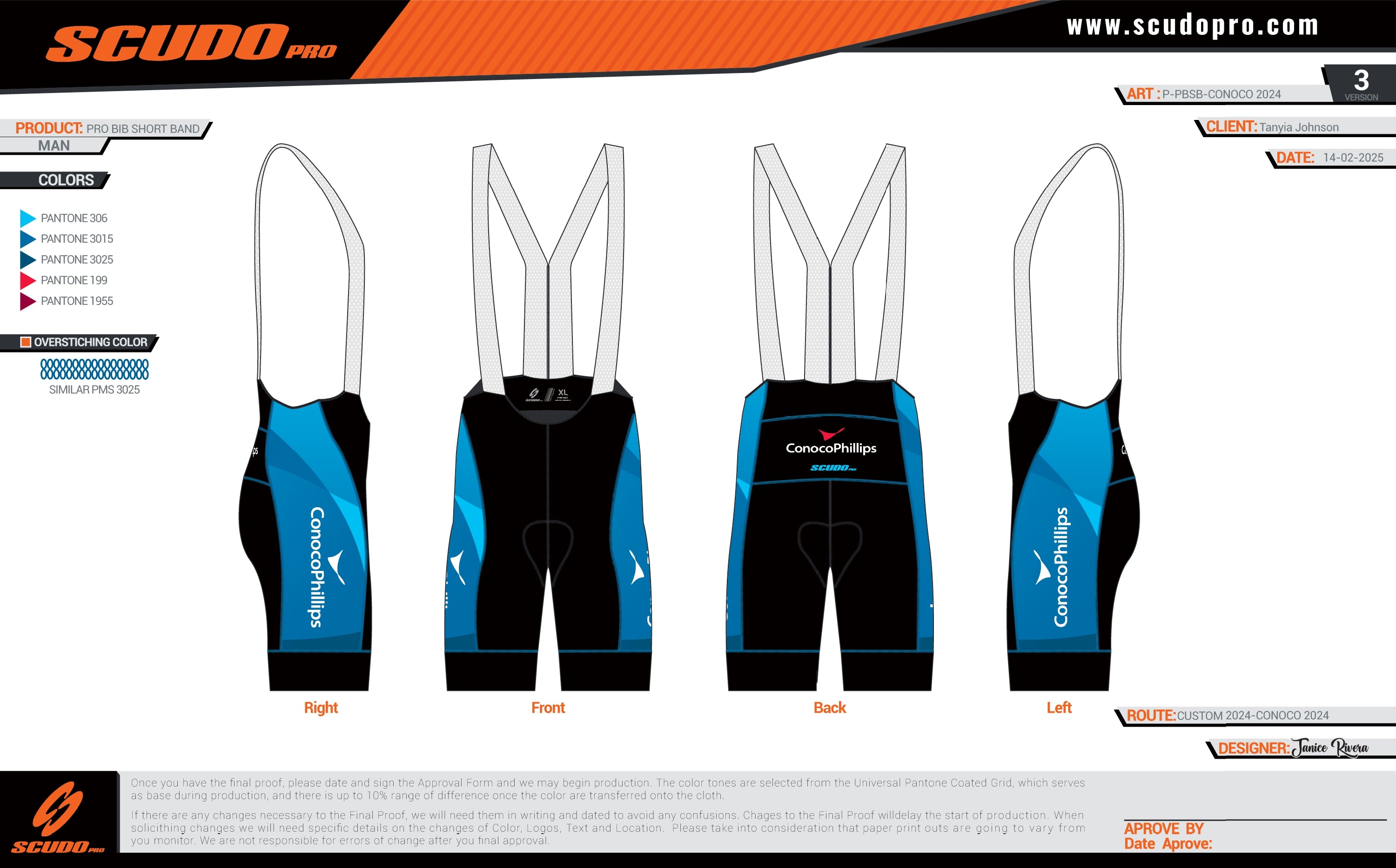 Conoco | PRO-BIB Cycling Short 2025 | V1 | Men and Women