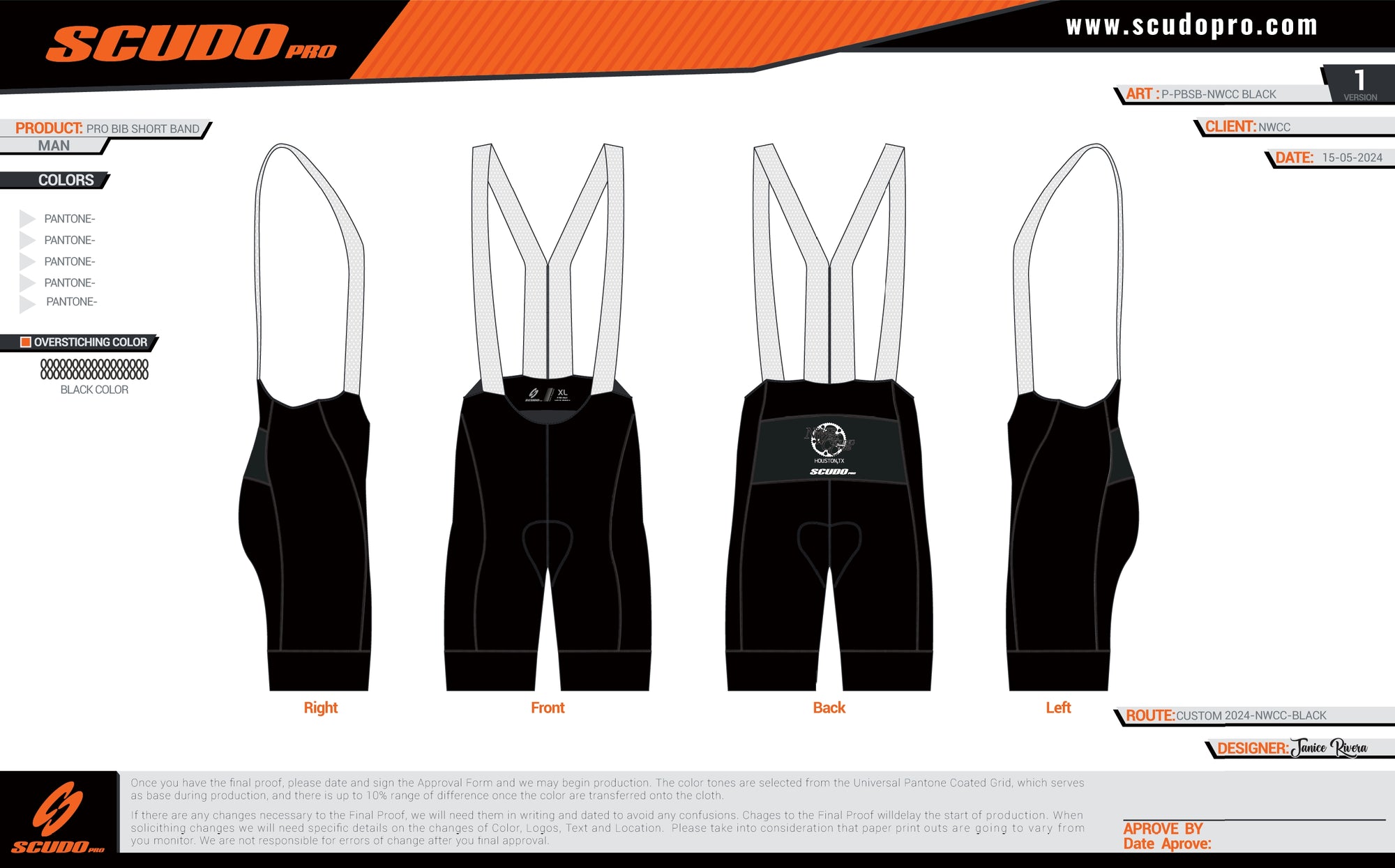 NWCC | PRO-BIB Cycling Short | Black-Black | Men and Woman