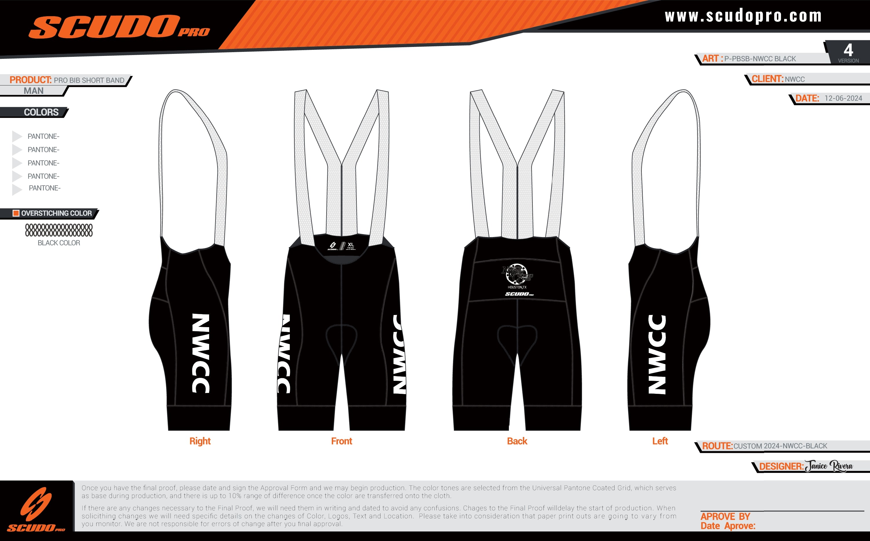 NWCC | PRO-BIB Cycling Short | Black-NWCC | Men and Woman