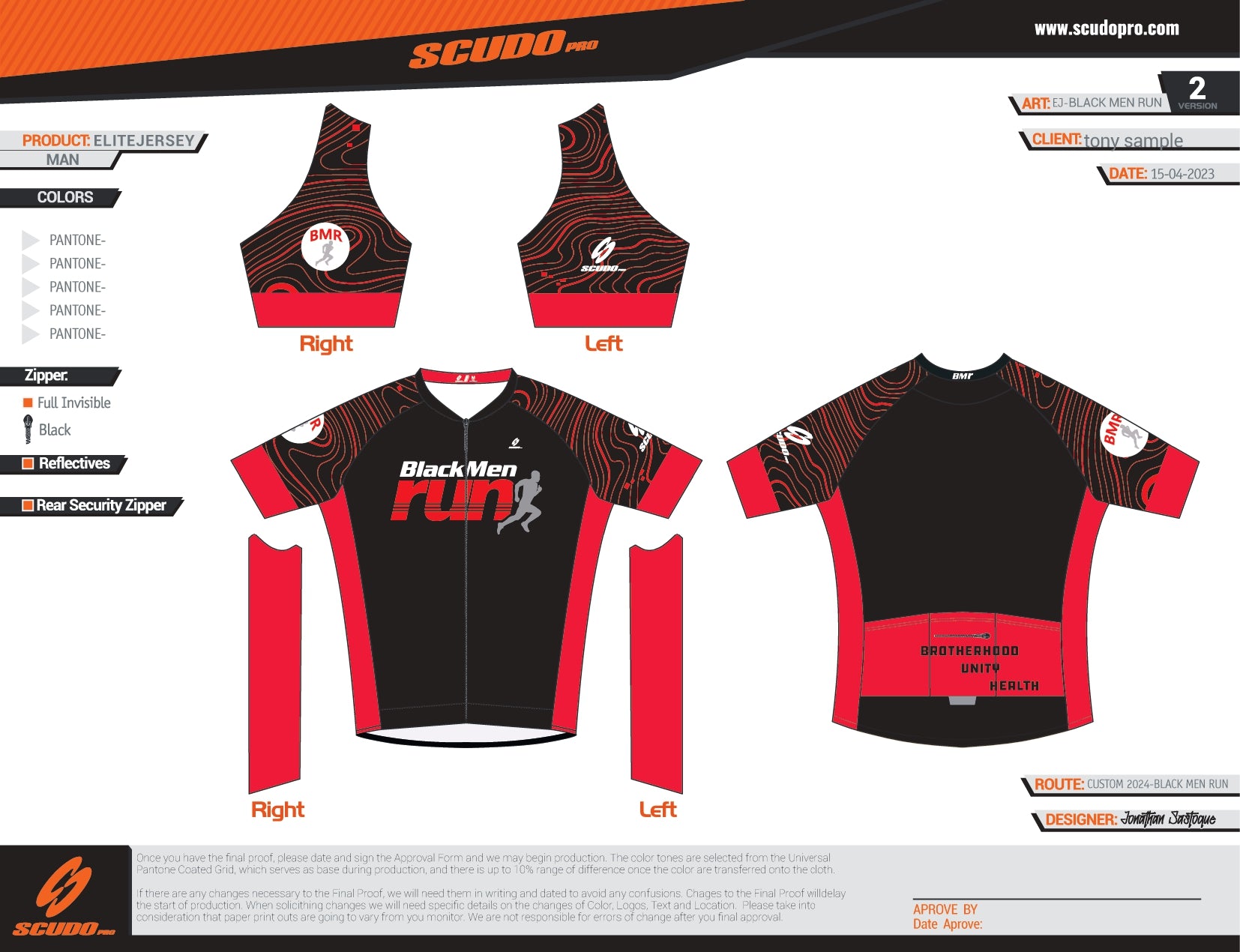 BMR | TEAM KIT | ELITE FIT | Short Sleeve Cycling Jersey | Men