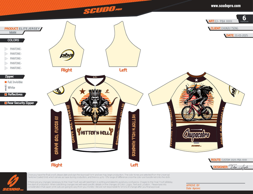PBA | HHH | ELITE FIT | Short Sleeve Cycling Jersey Men and Women