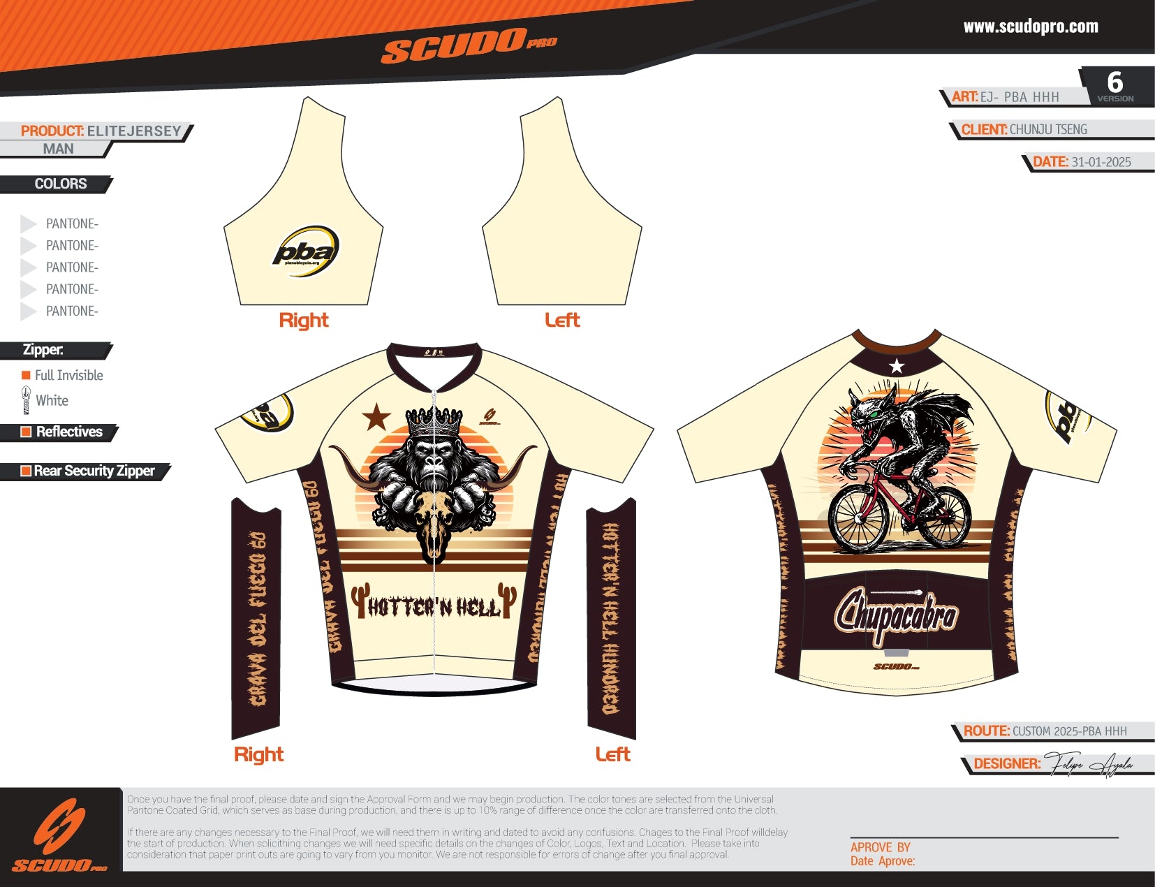 PBA | HHH | ELITE FIT | Short Sleeve Cycling Jersey Men and Women
