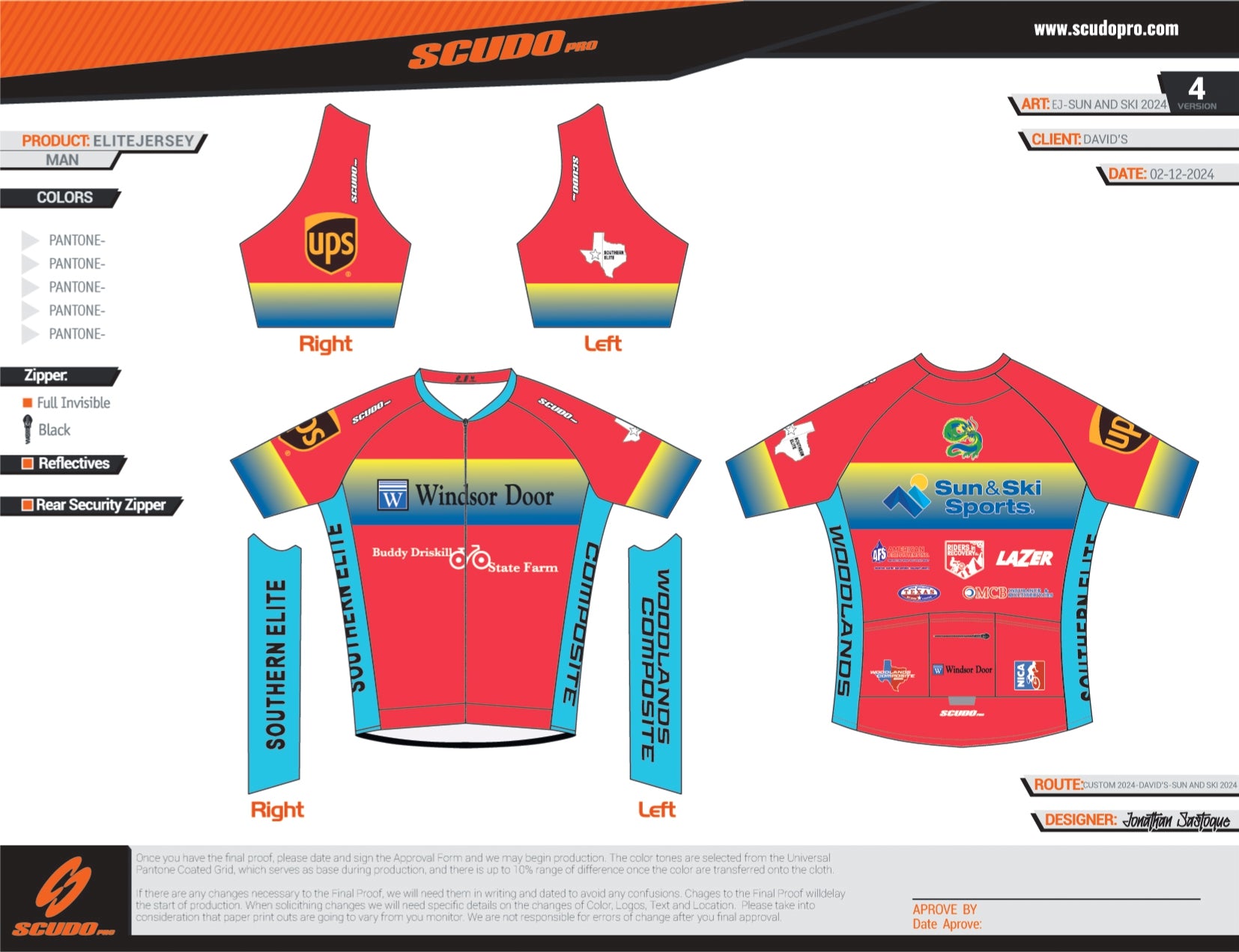 Southern Elite | Short Sleeve Cycling Jersey | Elite Fit | Men and Women