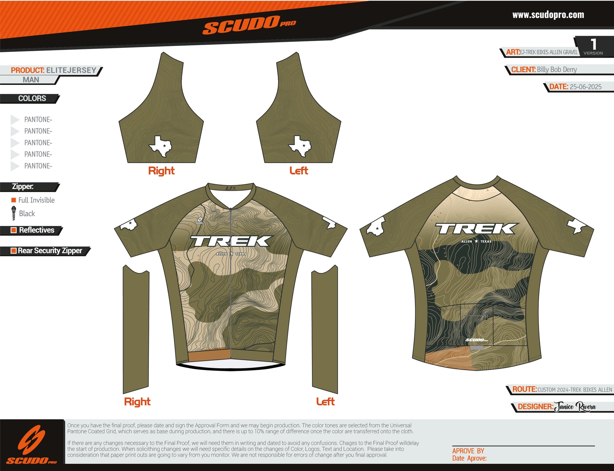 Trek Allen | Elite Fit | Gravel v1 | Short Sleeve Cycling Jersey | Men and Women