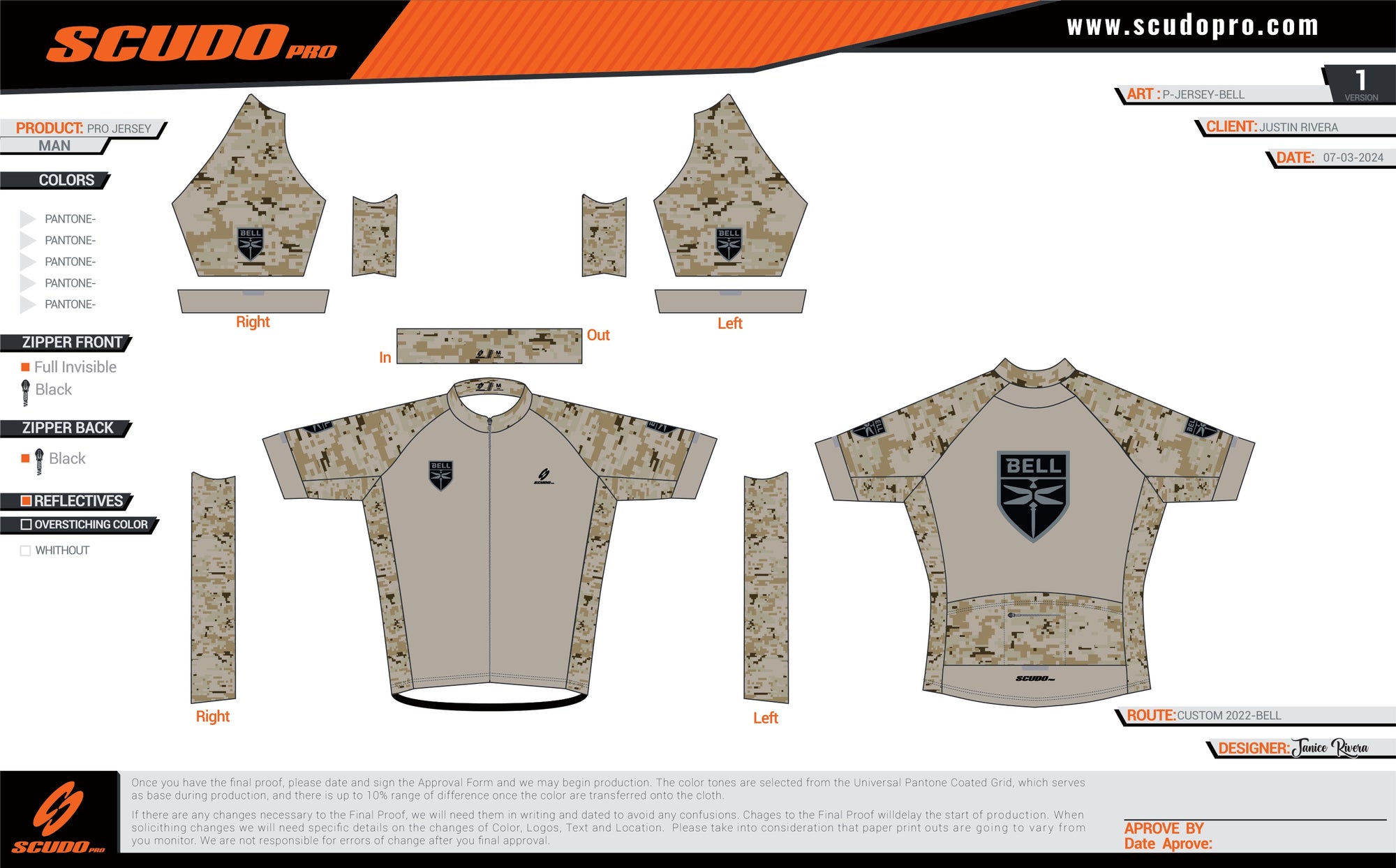 BELL | Pro Fit | CAMO Short Sleeve Cycling Jersey | Men and Women
