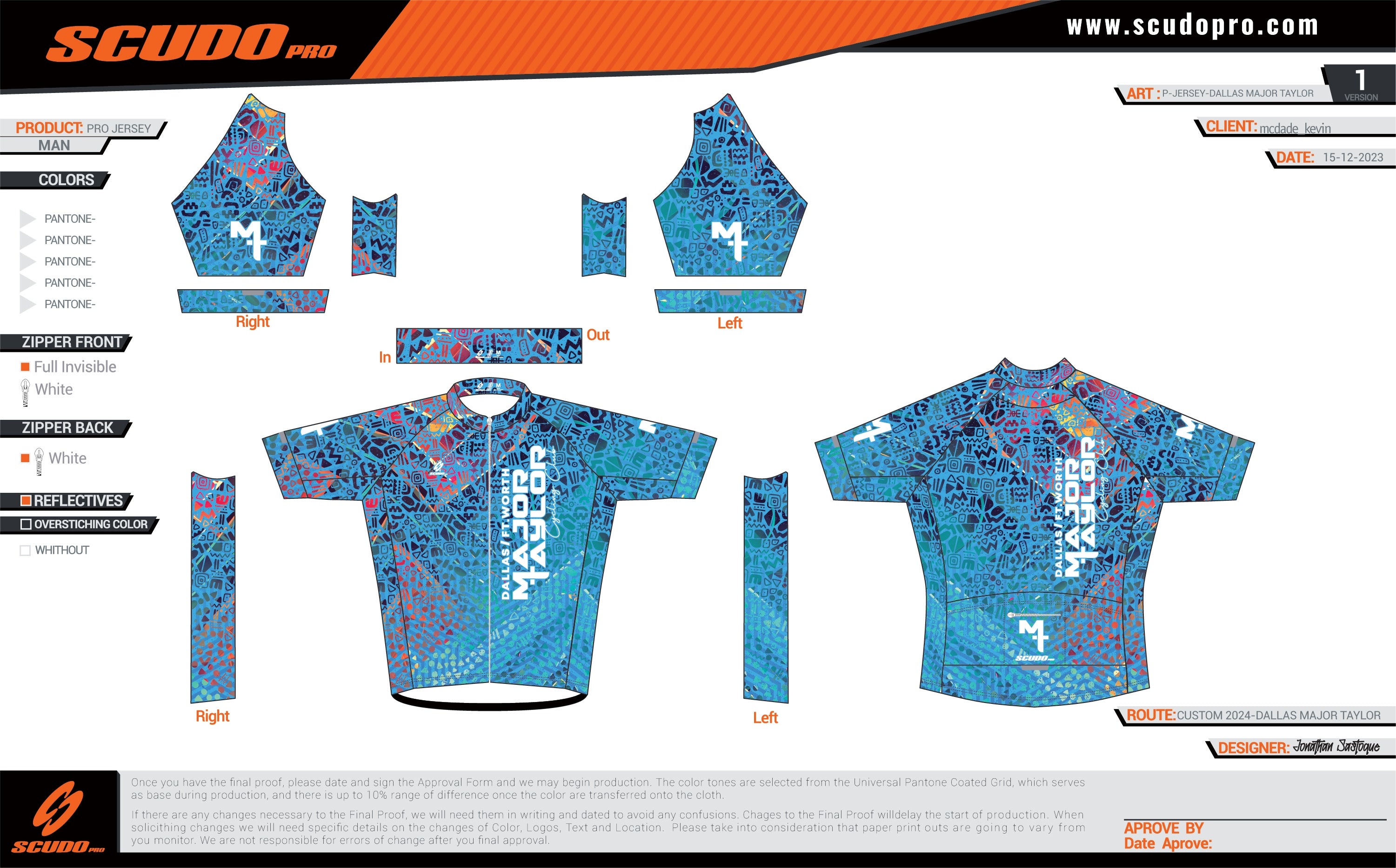 Major Taylor DFW Heritage Kit  | Pro Fit | Short Sleeve Cycling Jersey | Men and Women